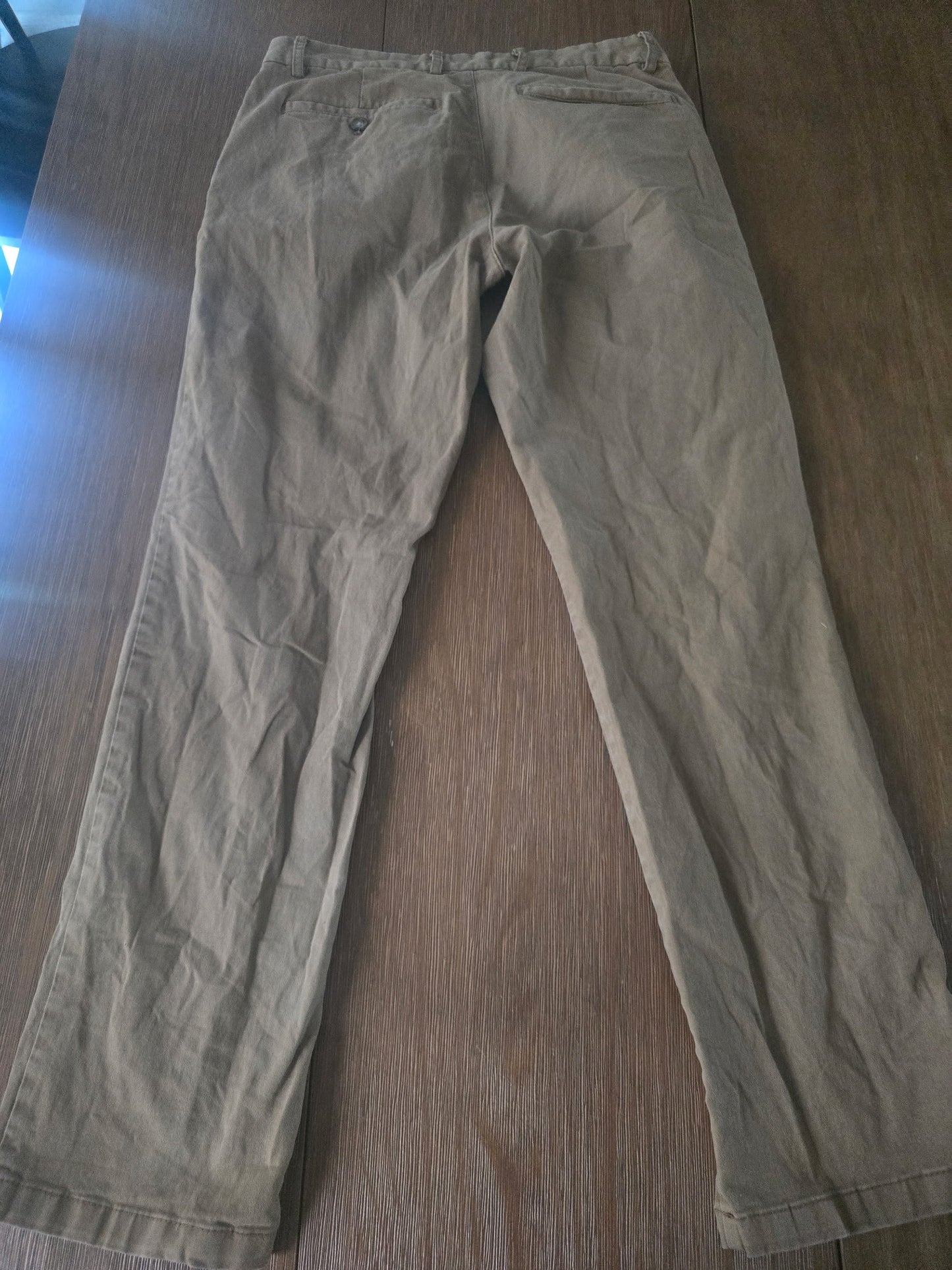 Old Navy Men’s Straight Built-In Flex Khaki Pants 29x30 Stretch Cotton Blend