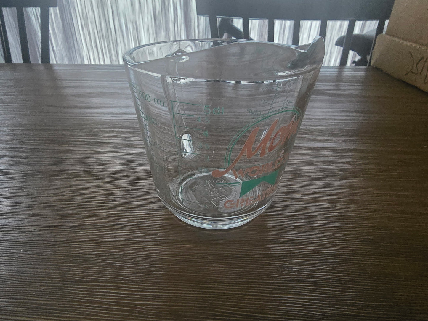 Mom World's Greatest Glass Measuring Cup 2 Cup / 500ml