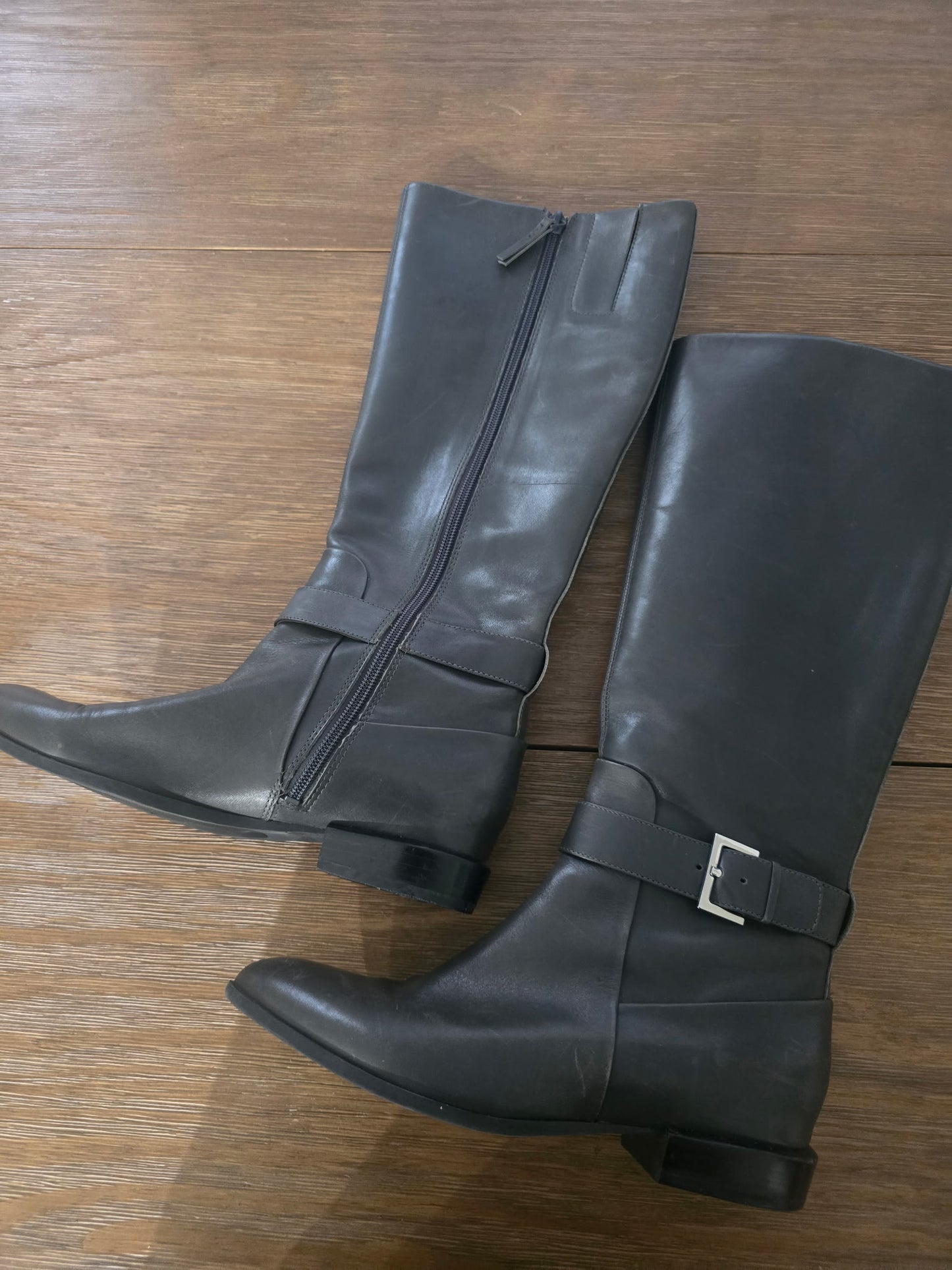 Nine West Women’s Leather Riding Boots Size 7.5M