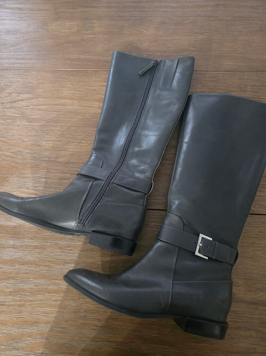 Nine West Women’s Leather Riding Boots Size 7.5M