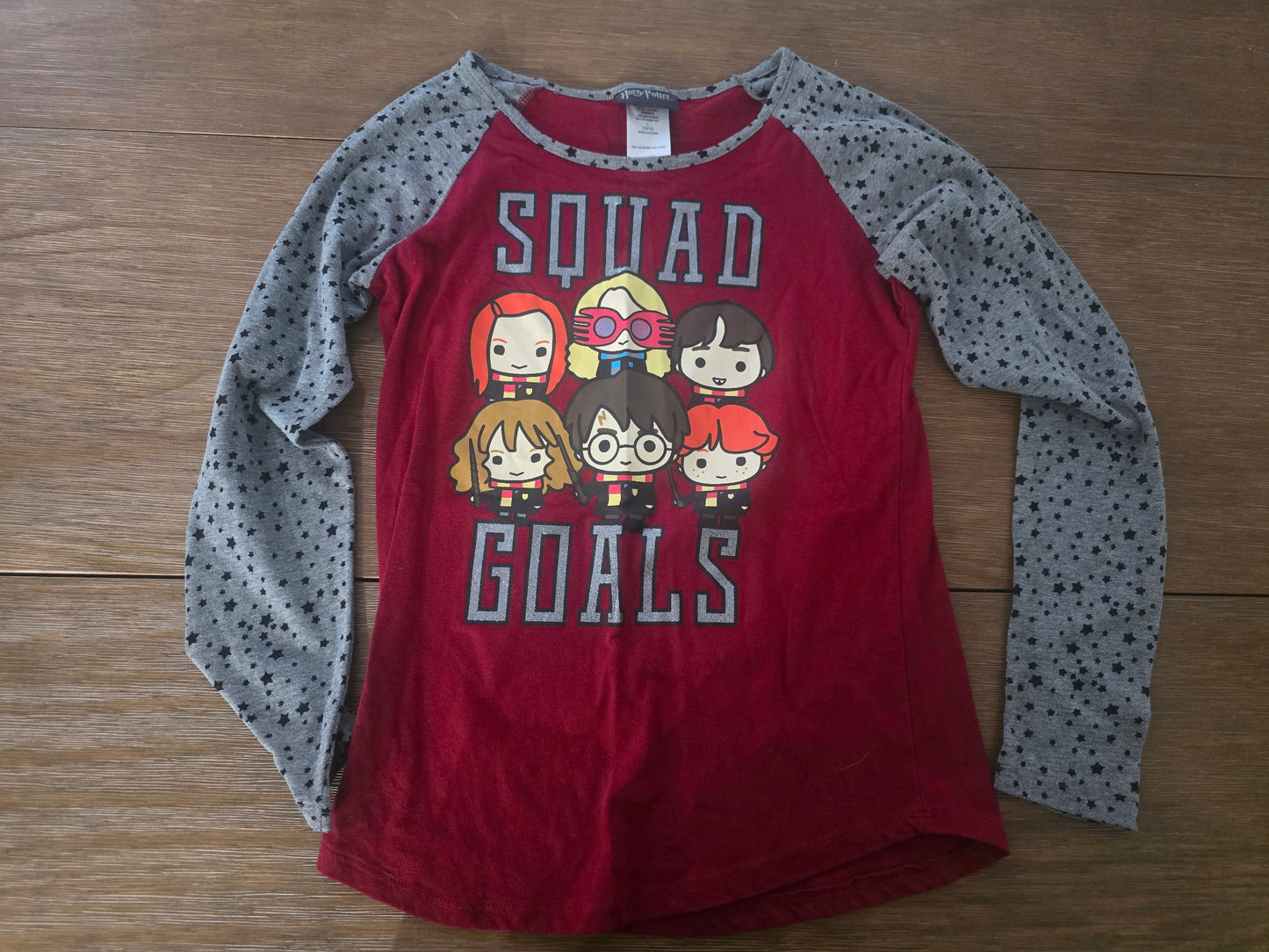 Harry Potter Girls Squad Goals Long Sleeve Graphic Tee Shirt L (10/12)