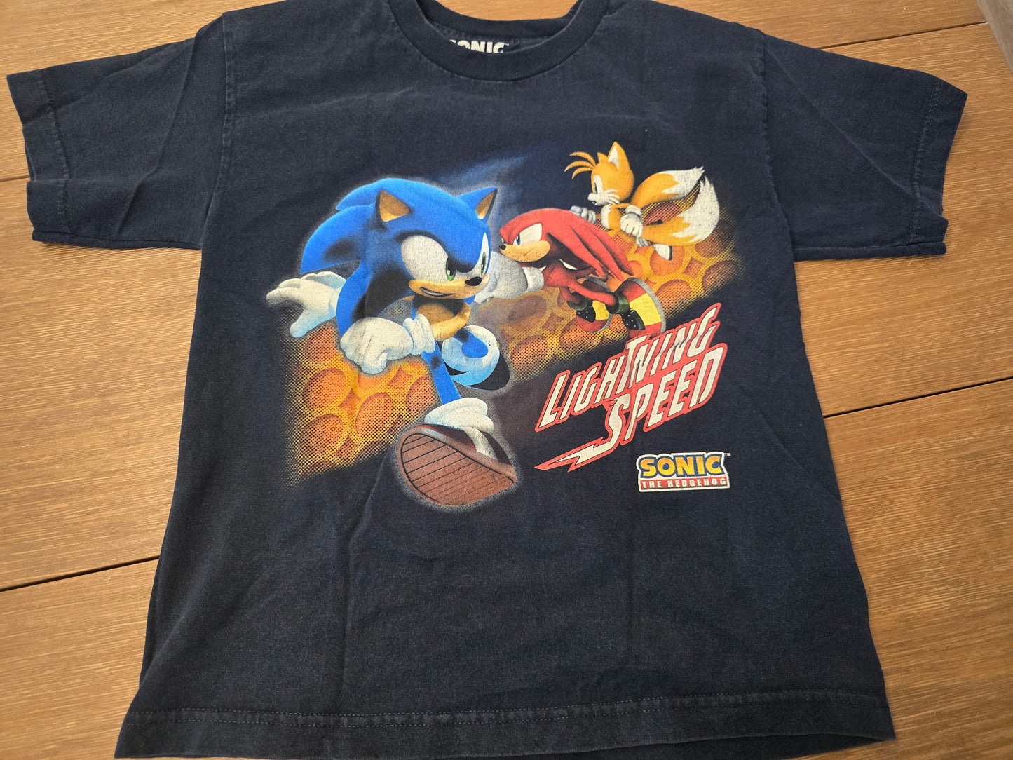 Sonic the Hedgehog Lightning Speed Youth Graphic Tee Size L (14/16)