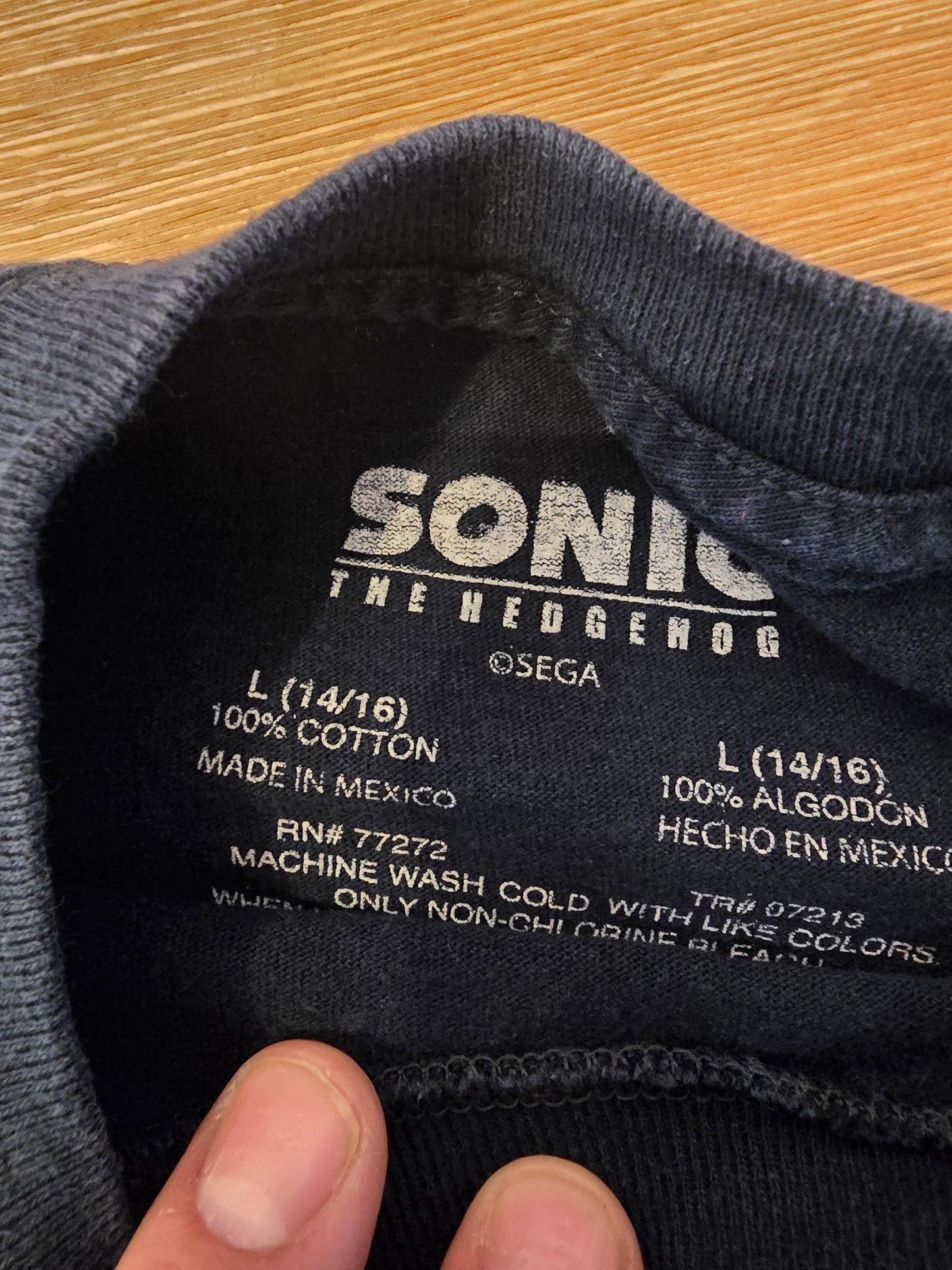 Sonic the Hedgehog Lightning Speed Youth Graphic Tee Size L (14/16)