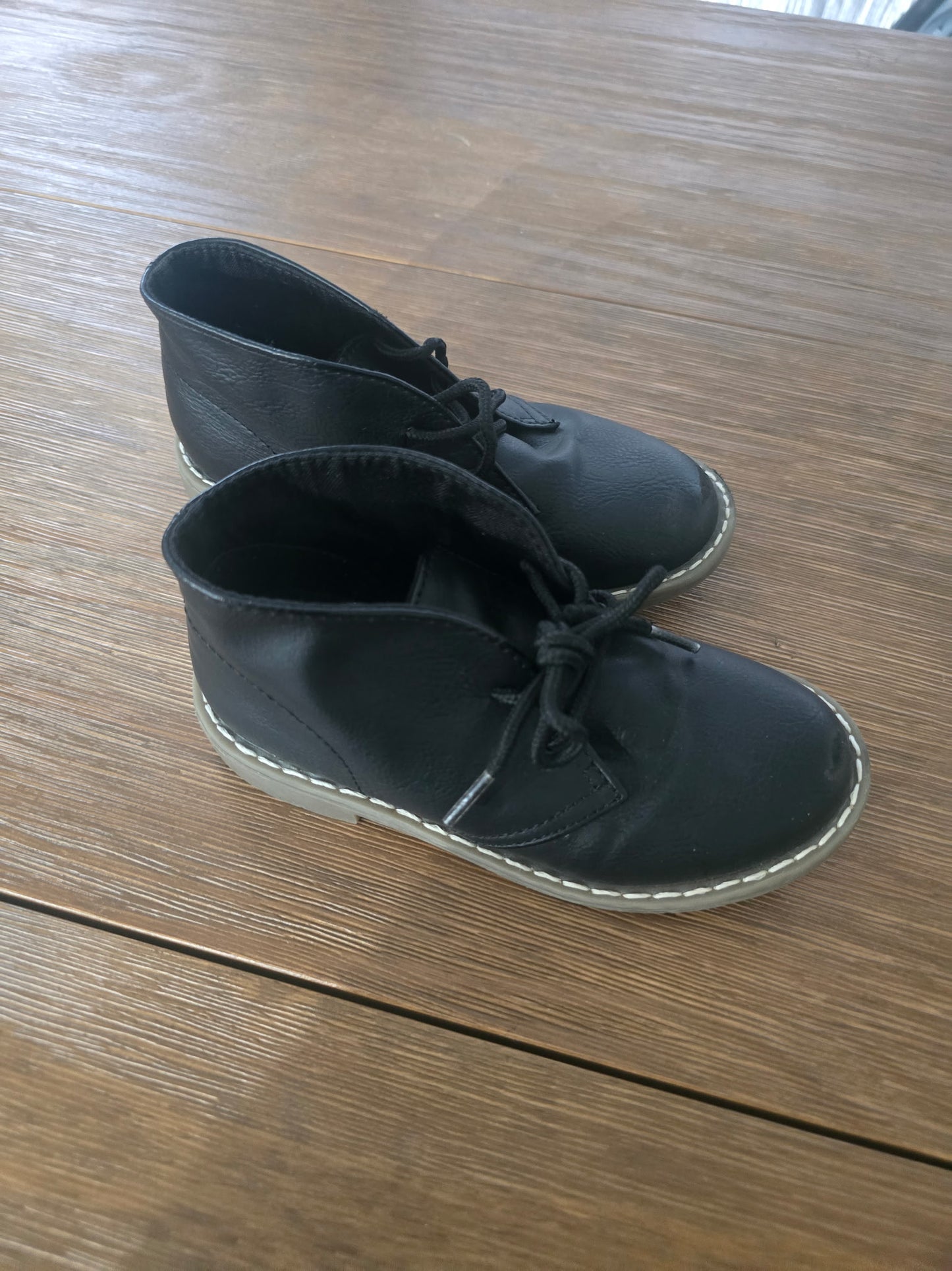 The Children’s Place Boys Black Ankle Boots Size 11 | Dress Chukka Style Shoes