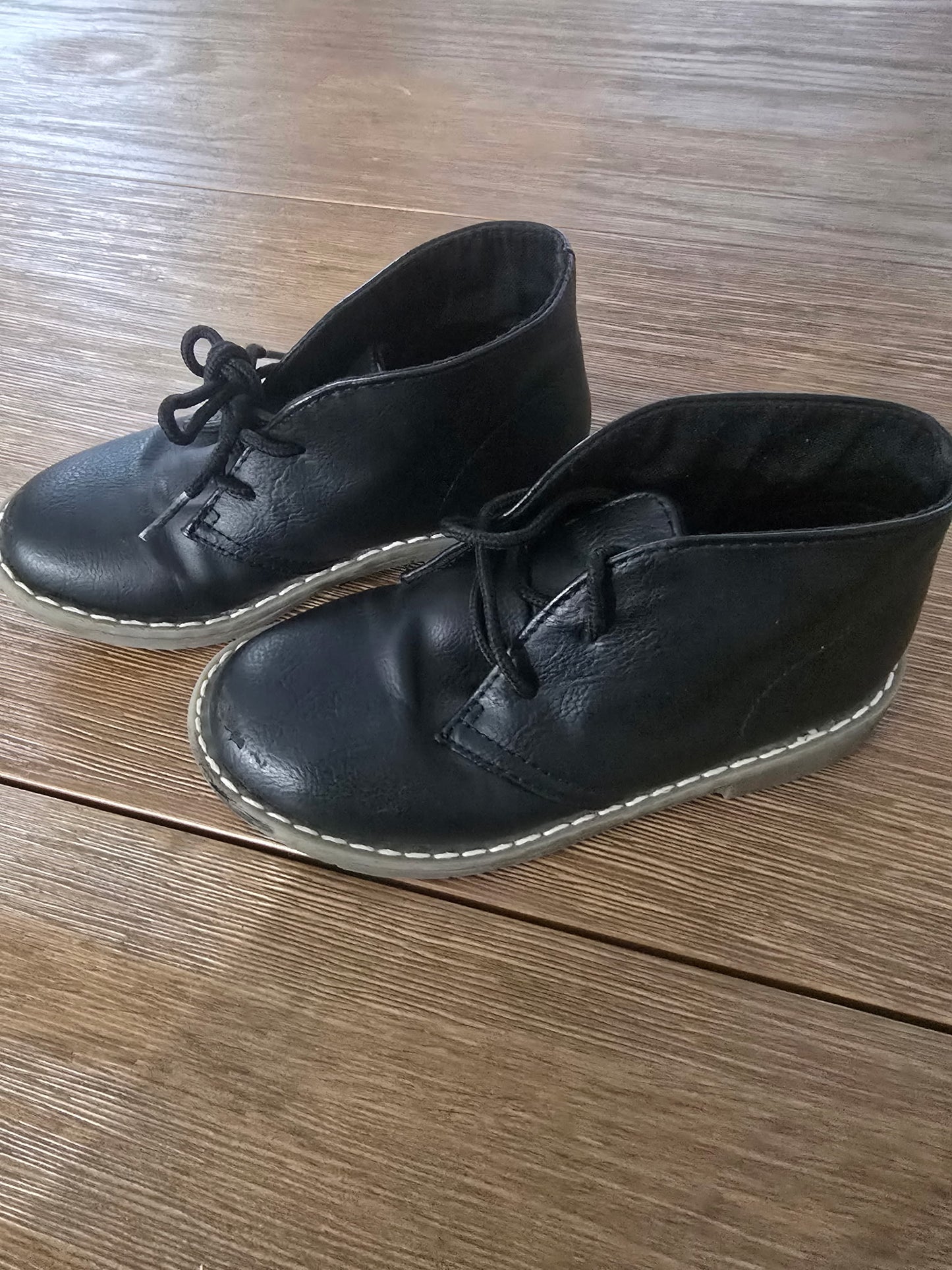 The Children’s Place Boys Black Ankle Boots Size 11 | Dress Chukka Style Shoes