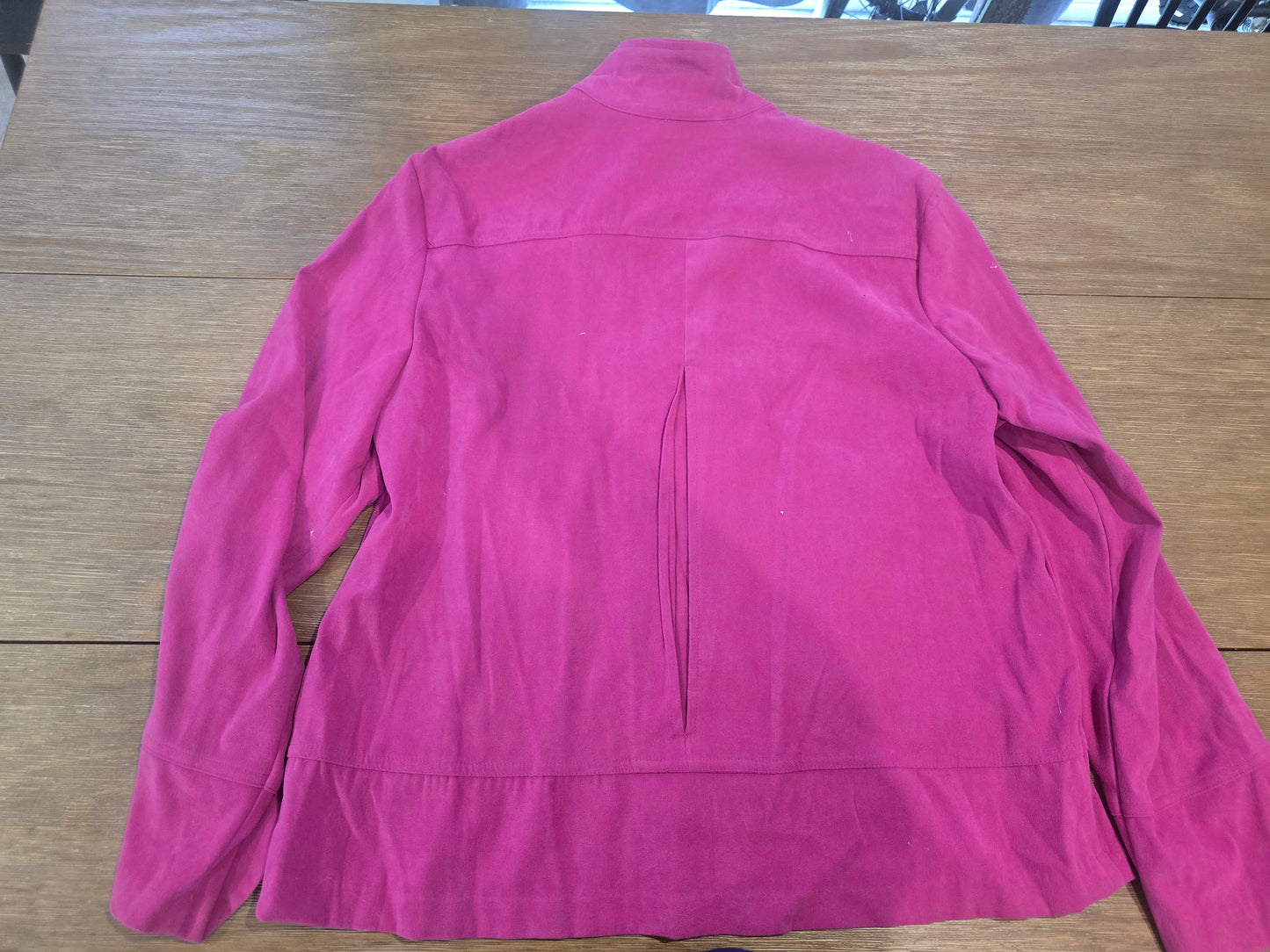 Joanna Stretch Zip-Up Jacket Women's XL Pink – Lightweight Soft Knit