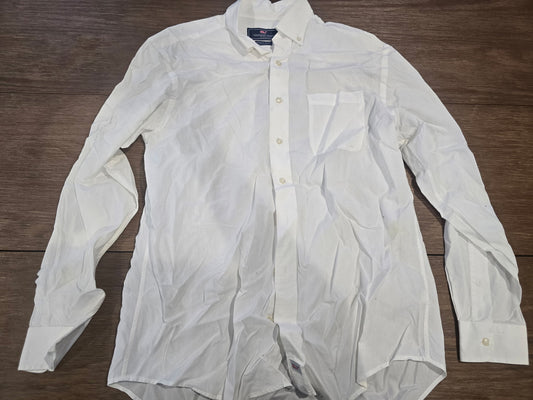 Vineyard Vines Murray Shirt Men's Medium White 100% Cotton