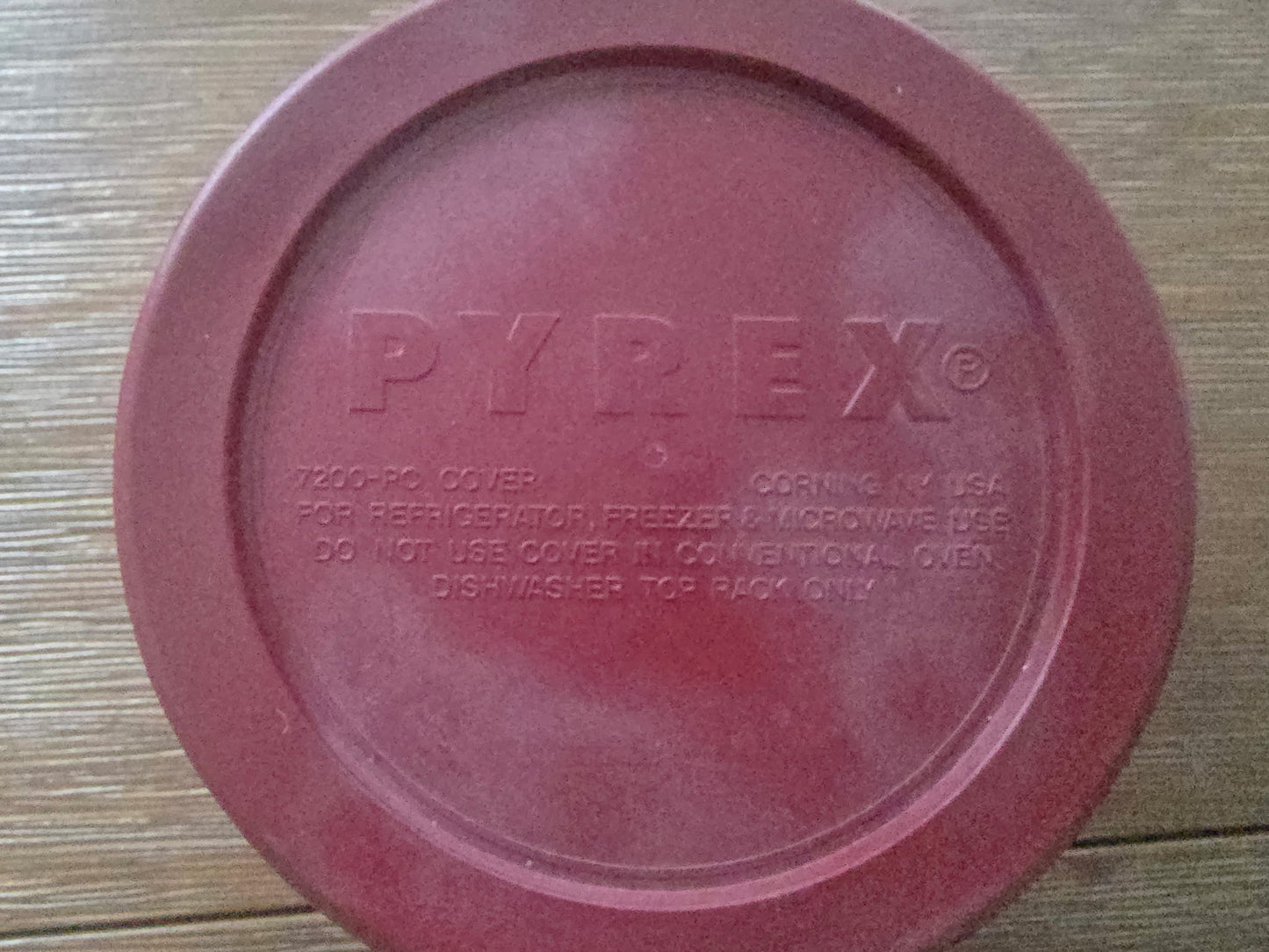 Pyrex 7200 2-Cup Glass Storage Bowl with 7200-PC Red Lid