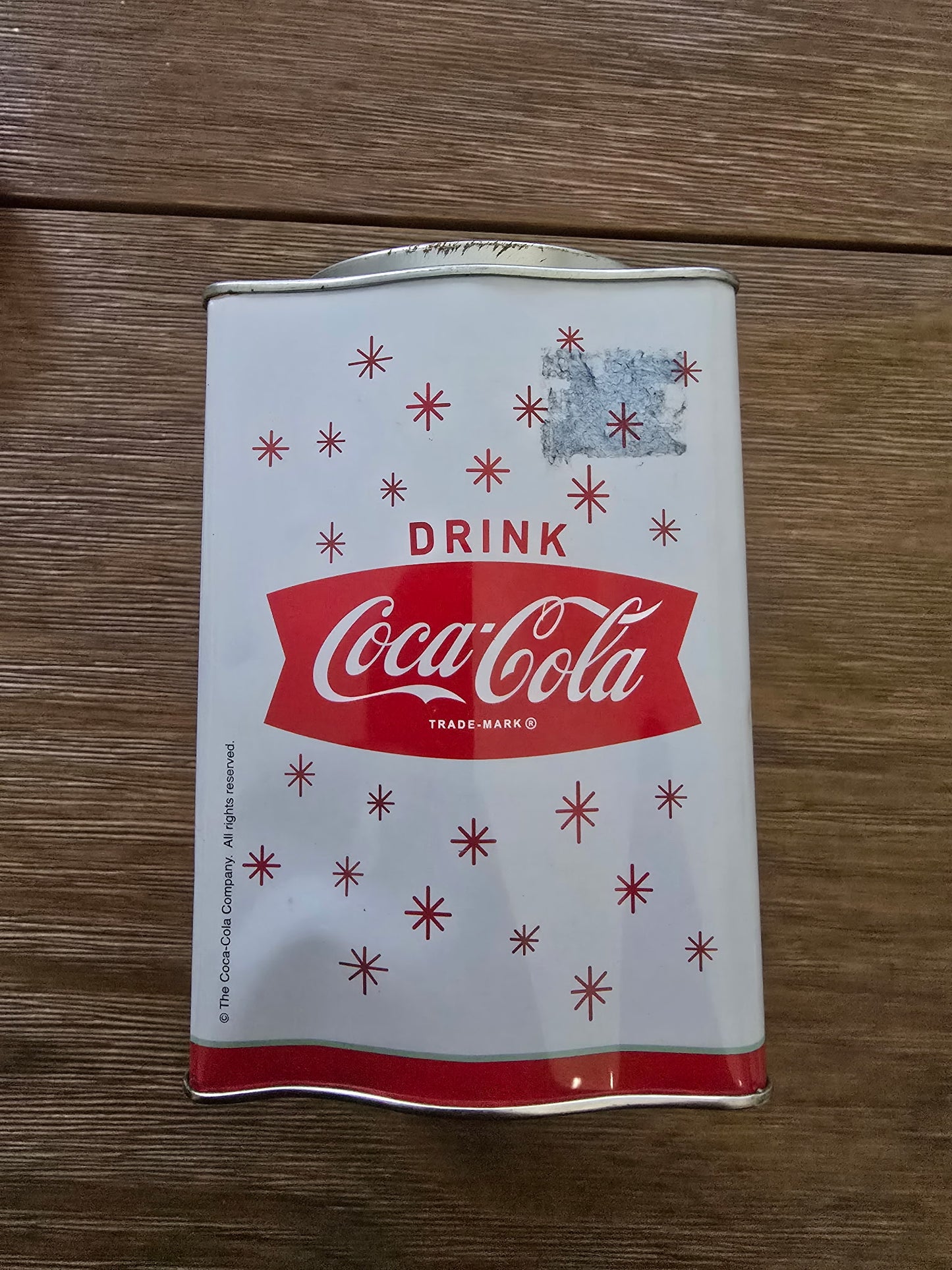 Vintage Coca-Cola Tin Canister with Lid Drink Coca-Cola