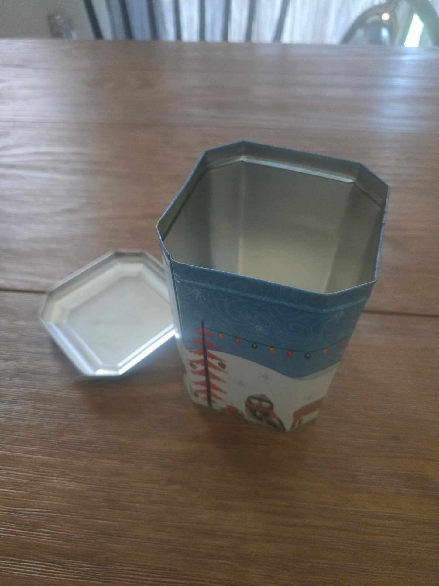 Keurig Swiss Miss Holiday Winter Tin Empty Christmas Collectible Storage