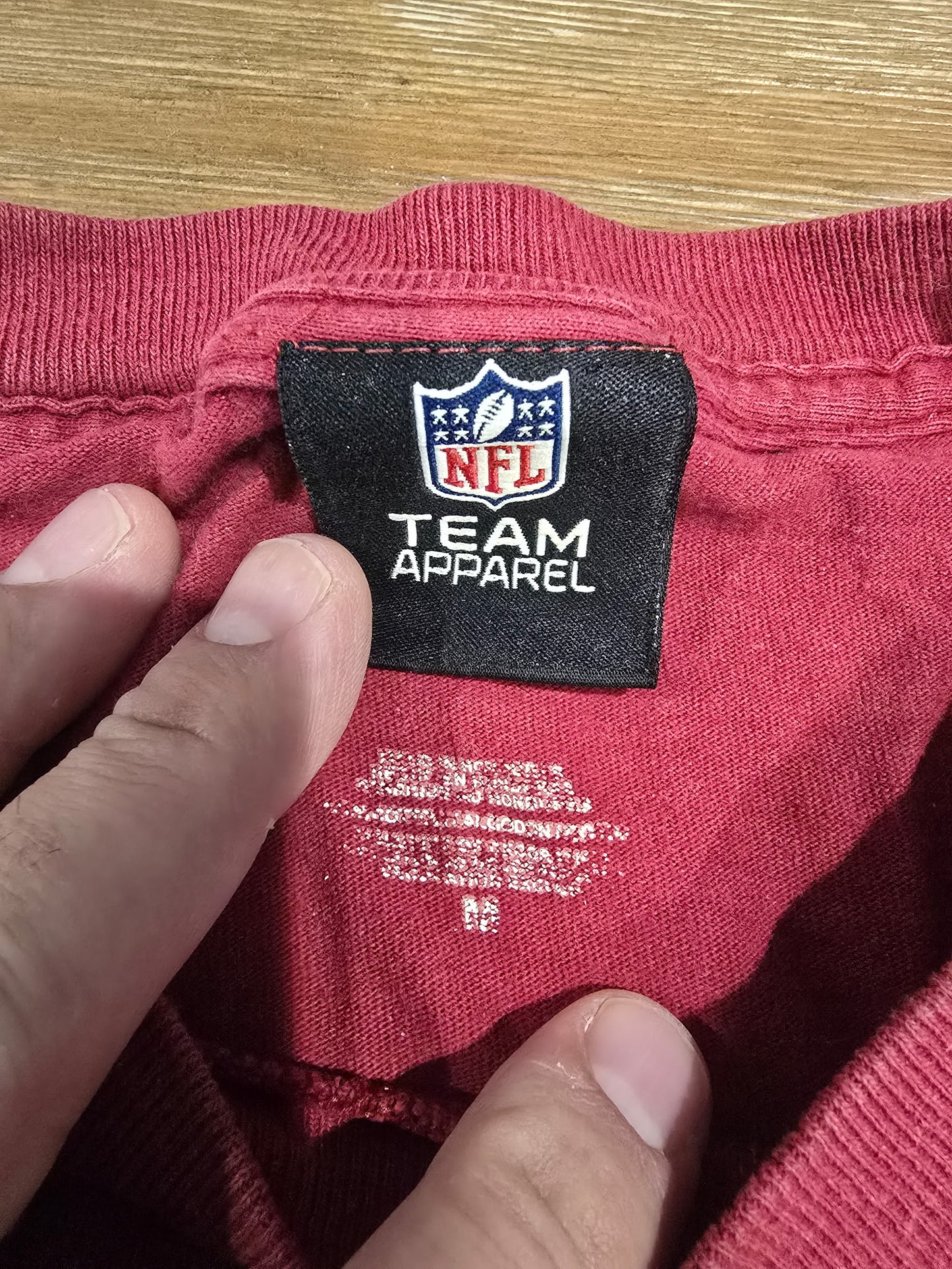 Washington Redskins NFL Team Apparel Long Sleeve Shirt Men’s Medium Burgundy