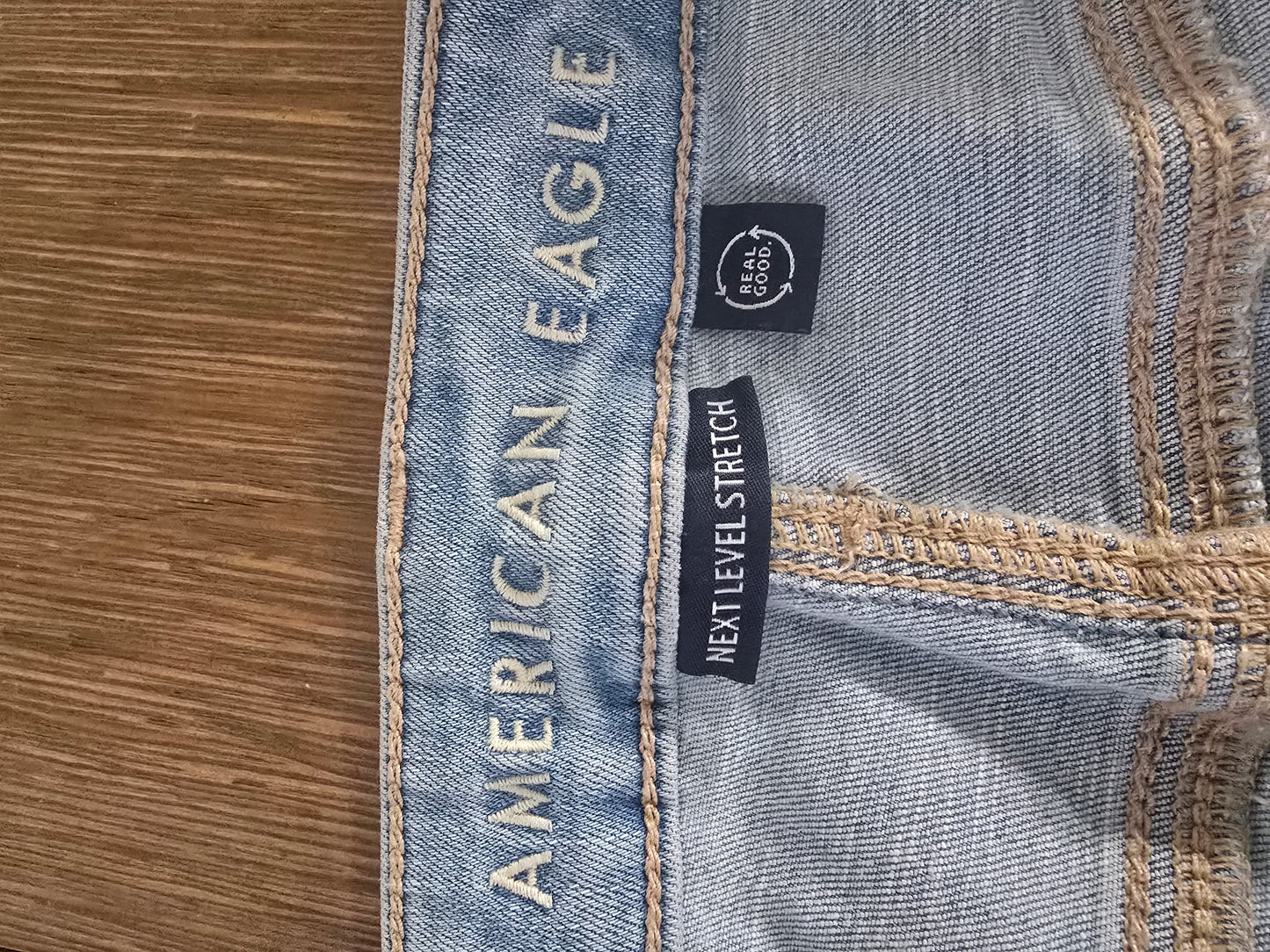 American Eagle Women’s Light Wash Jeans Size 18 Regular Ne(X)t Level Stretch