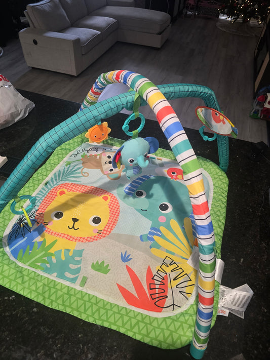 Baby Activity Play Mat with Toy Arch – Jungle Animal Tummy Time Gym (Pre-Owned)