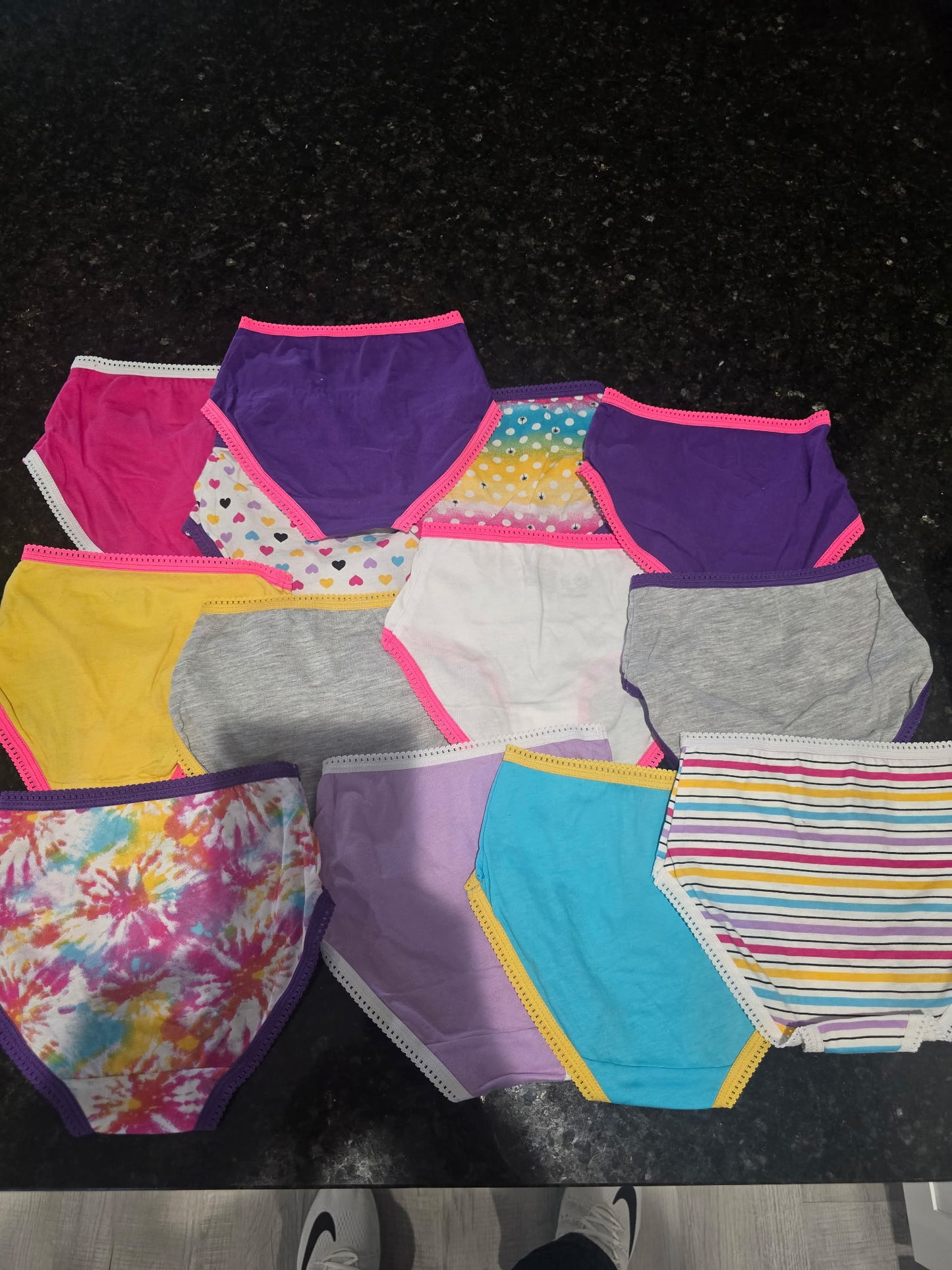 Girls Cotton Brief Underwear Lot Size 4 Multi Color Patterns New