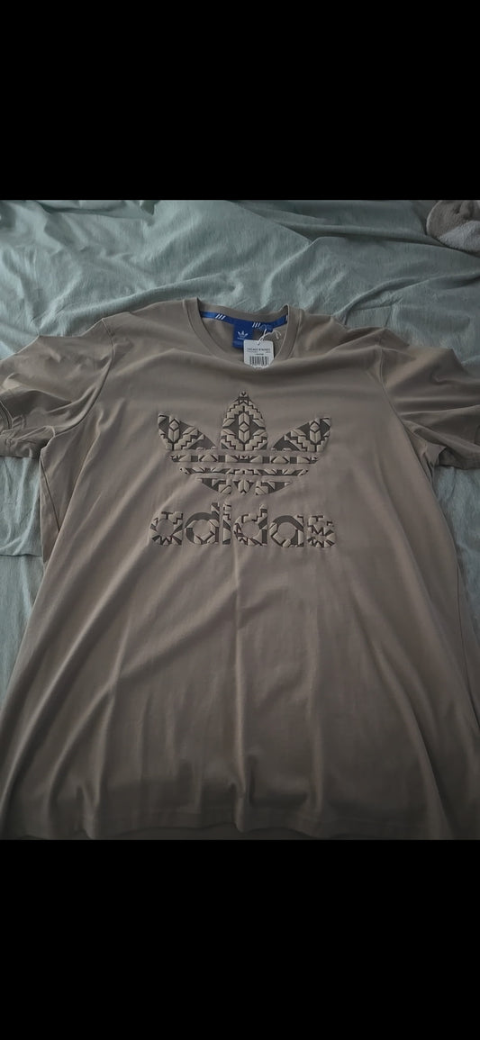 Retro Beige XXL Adidas Tee