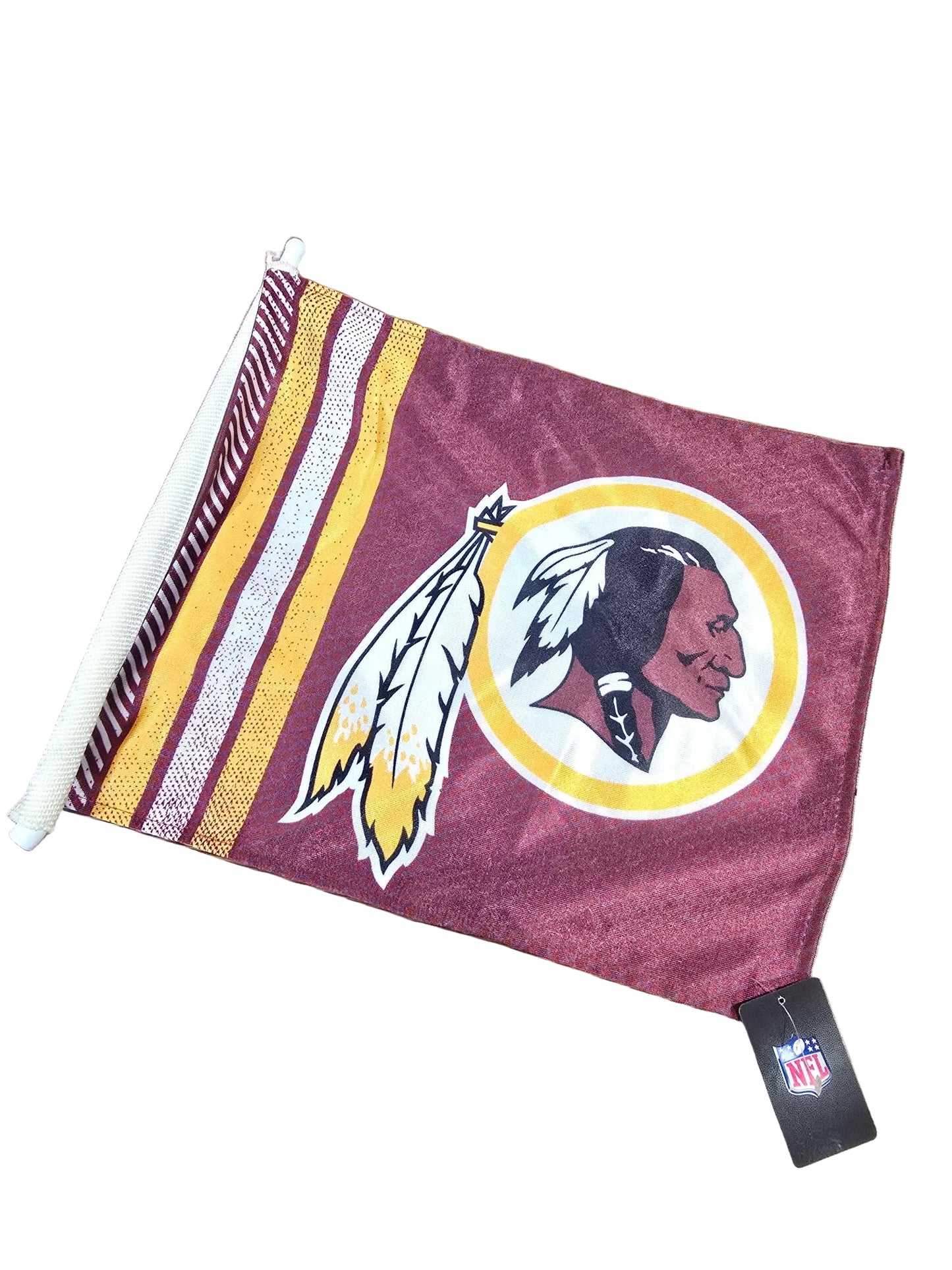 Washington Redskins Official NFL Car Flag - Legacy Logo - NWT (DAMAGED POLE)