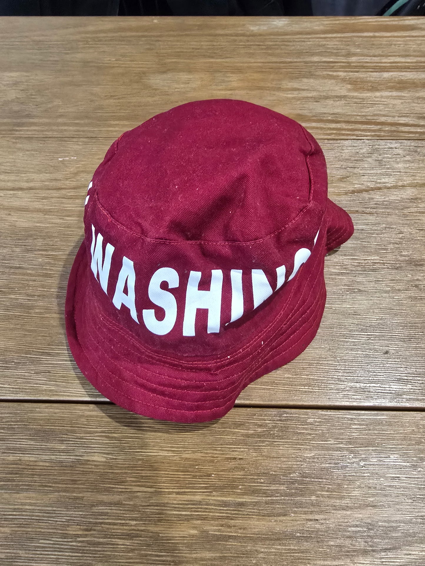 Washington Reversible Bucket Hat - Maroon/Burgundy & Black - Unisex OSFM