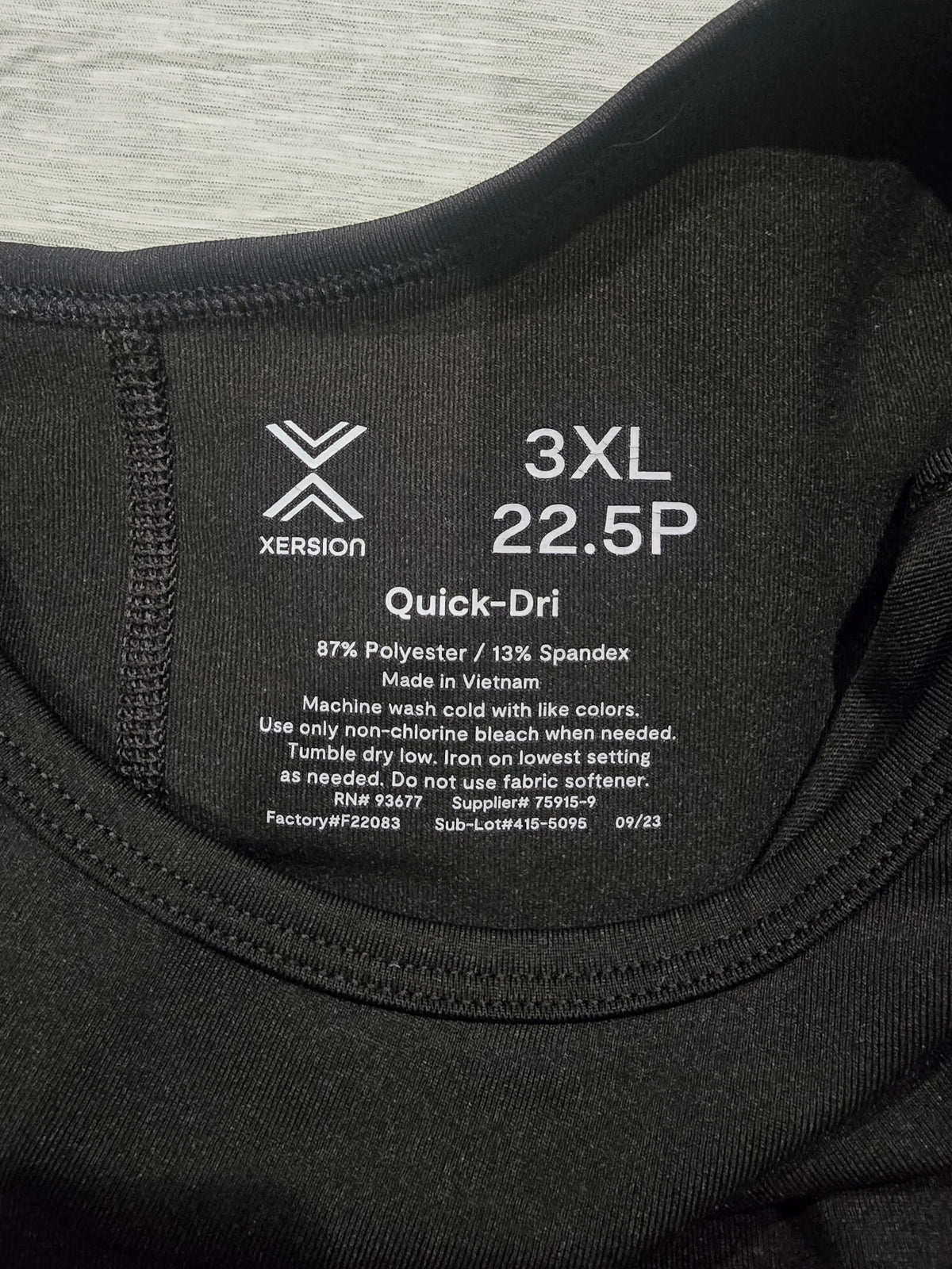Xersion Quick-Dri Women's Plus 3XL 22.5P Black Flare Leg Jumpsuit Athletic One Piece