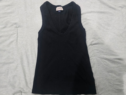 Lot of 3 Universal Thread Tops Size L Black Ribbed Tank & 2 V-Neck Tees Brown Mauve