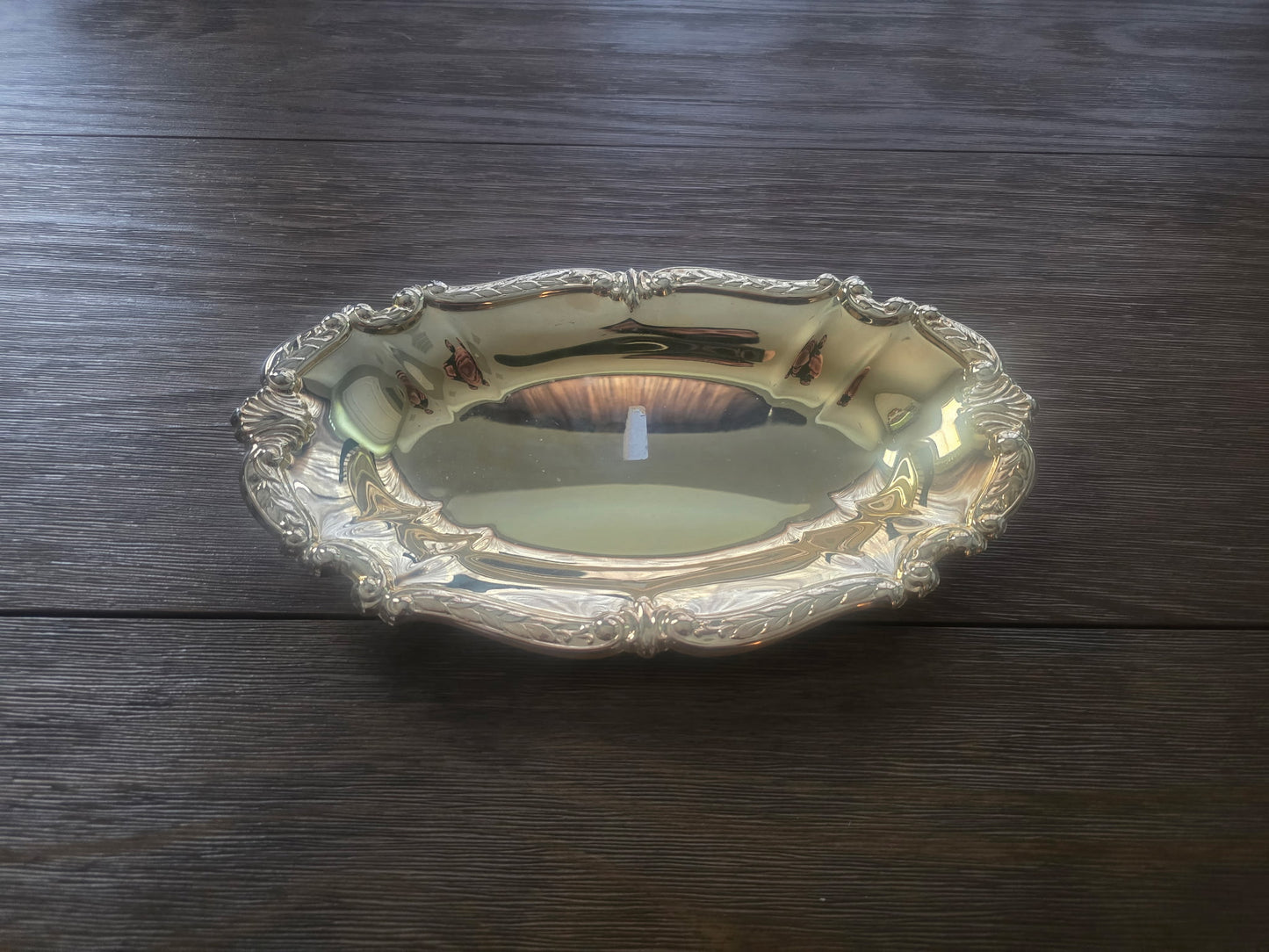 Sheridan Silver Co. "Gold Baroque" bread tray/serving platter.