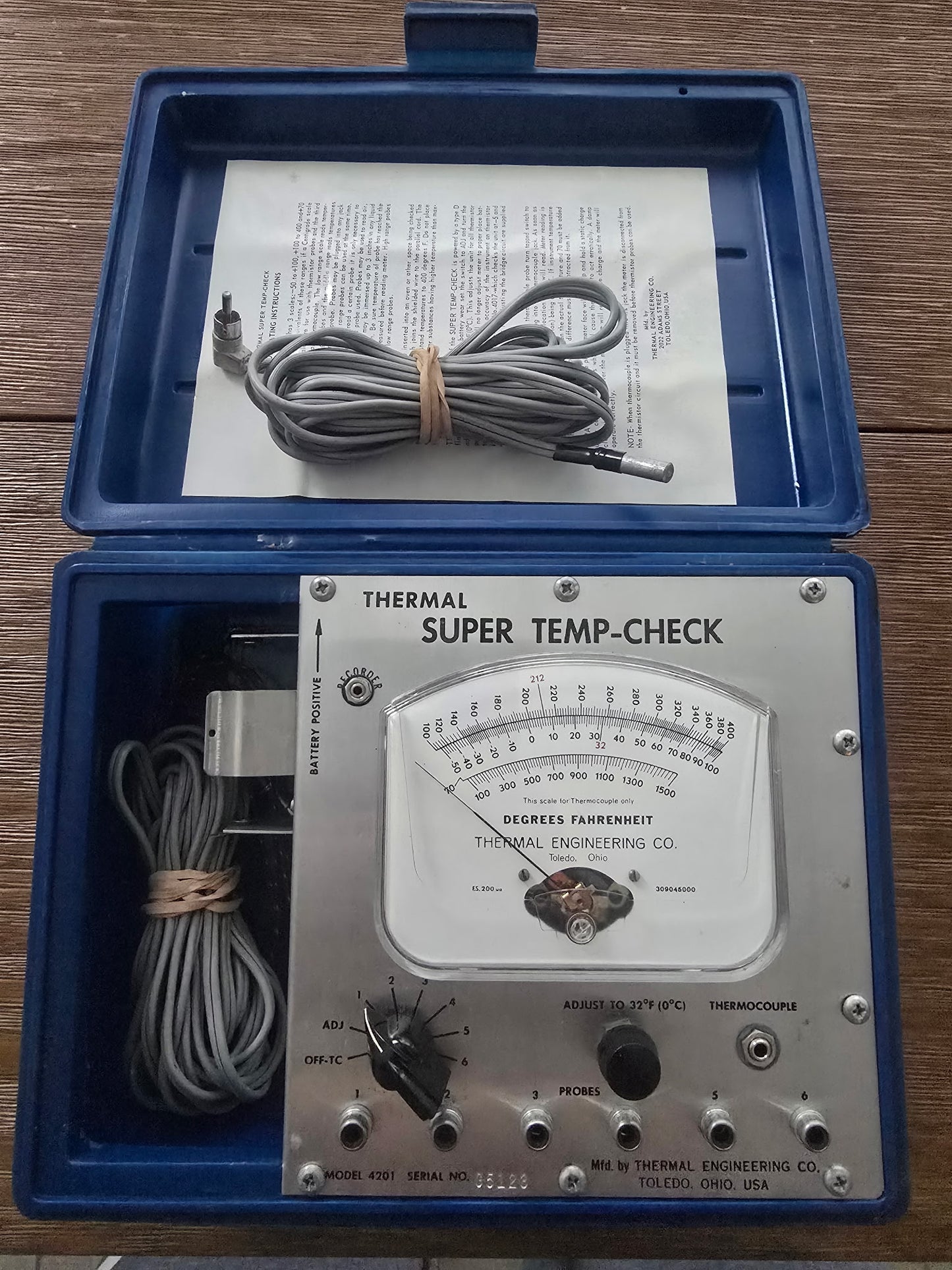 Thermal Engineering Co. Model 4201 Thermal Super Temp Check multimeter