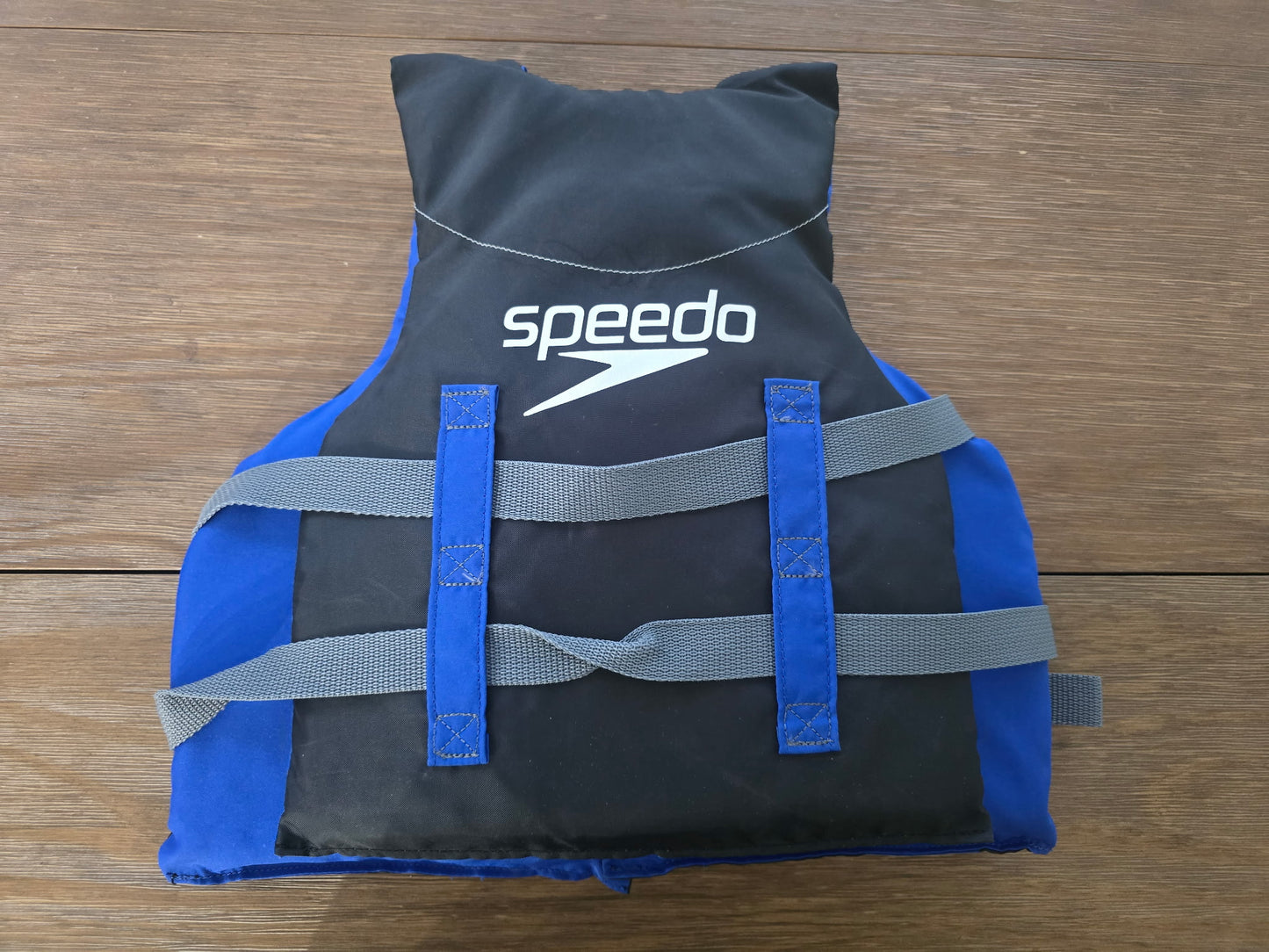 Speedo Youth Life Jacket Vest Type III PFD Blue Black 50-90 lbs USCG Approved