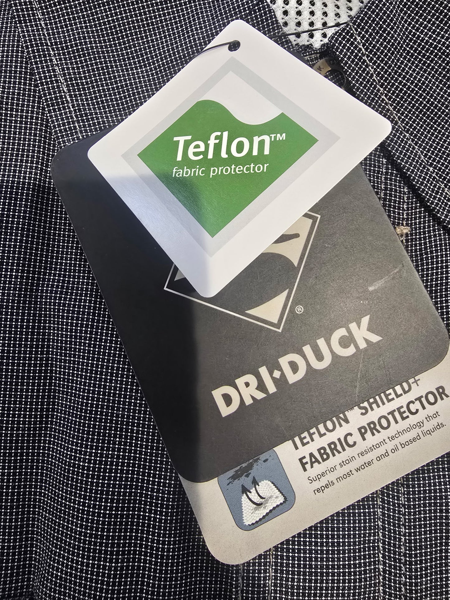 DRI DUCK Men's Size L Long Sleeve Fishing Shirt Teflon Shield+ Stain Resistant Gray