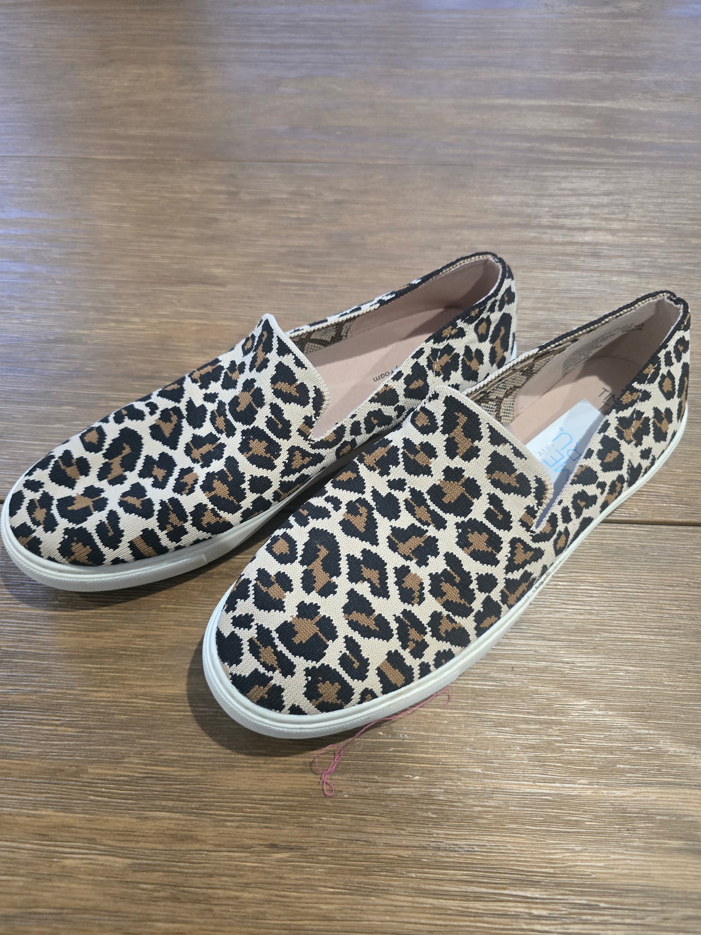 Time and Tru Leopard Print Slip-On Sneakers