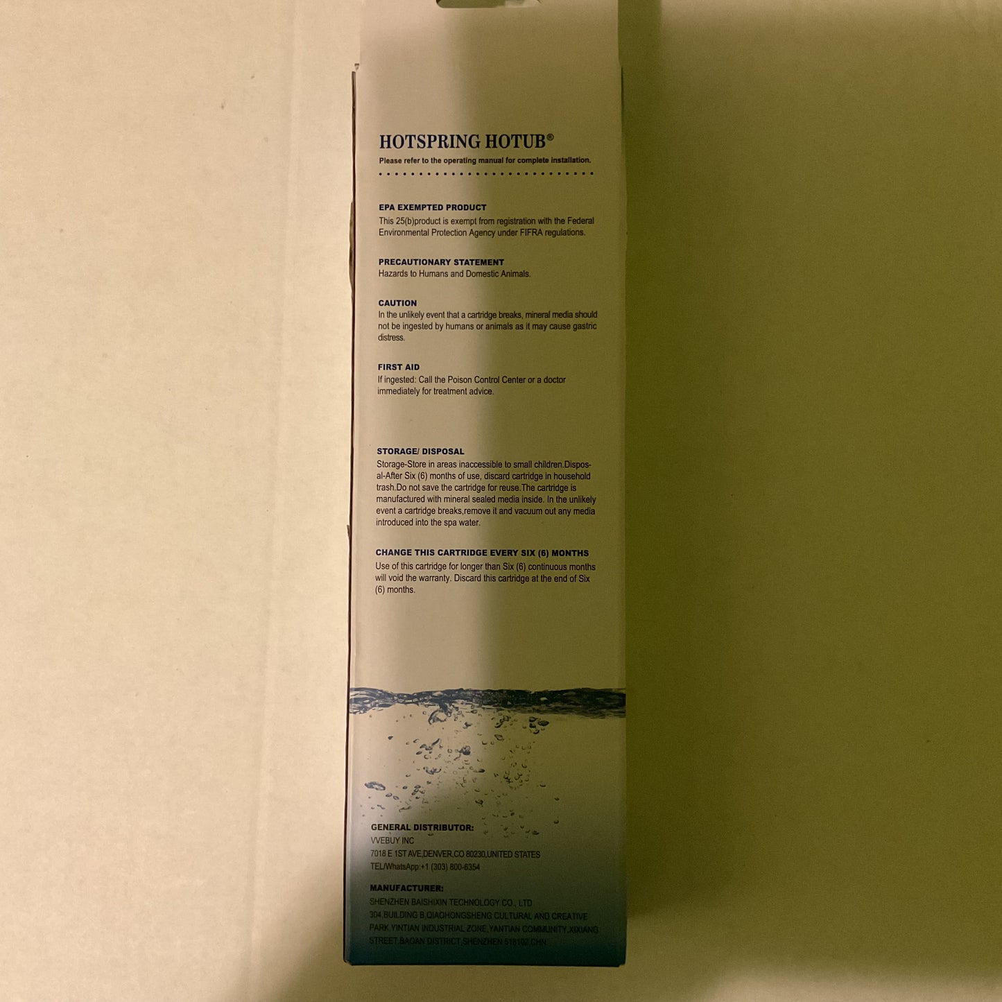 HotSpring HotTub Mineral Cartridge Stick - 10 inch