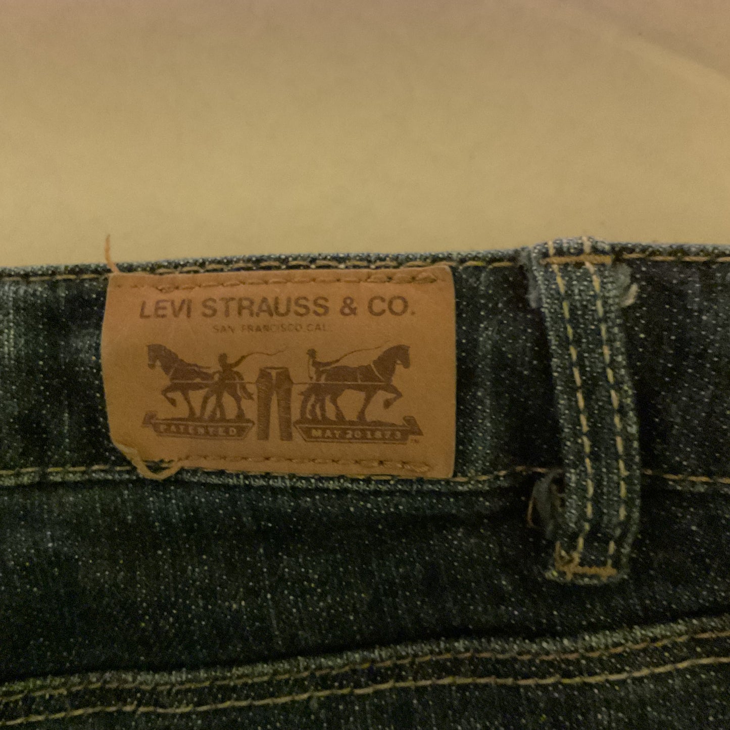 Levi’s Kids Slim Straight Jeans Size 16 Regular | Dark Wash Denim