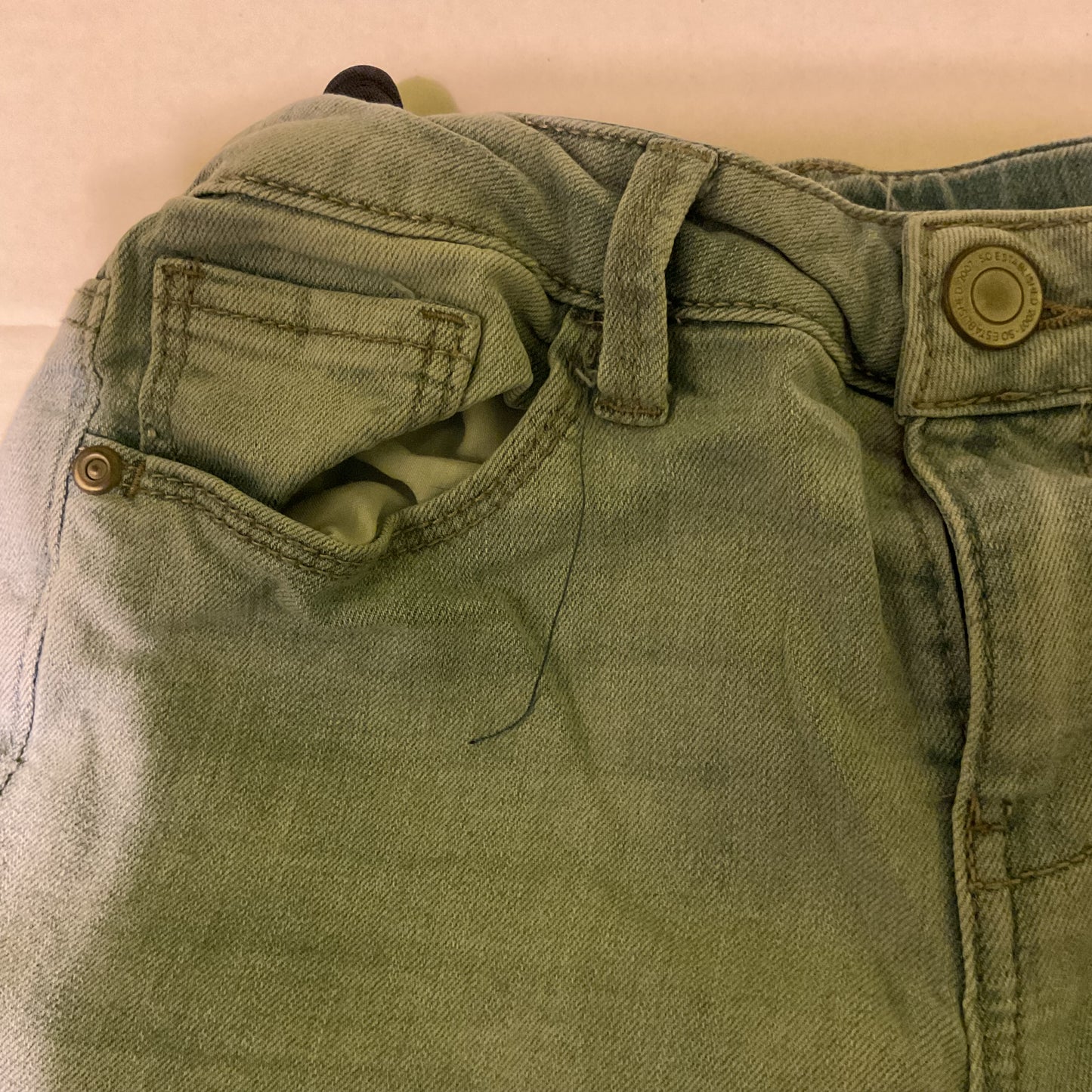 SO Girls Jeans Size 10 Light Wash Floral Lace Patch Distressed Knees
