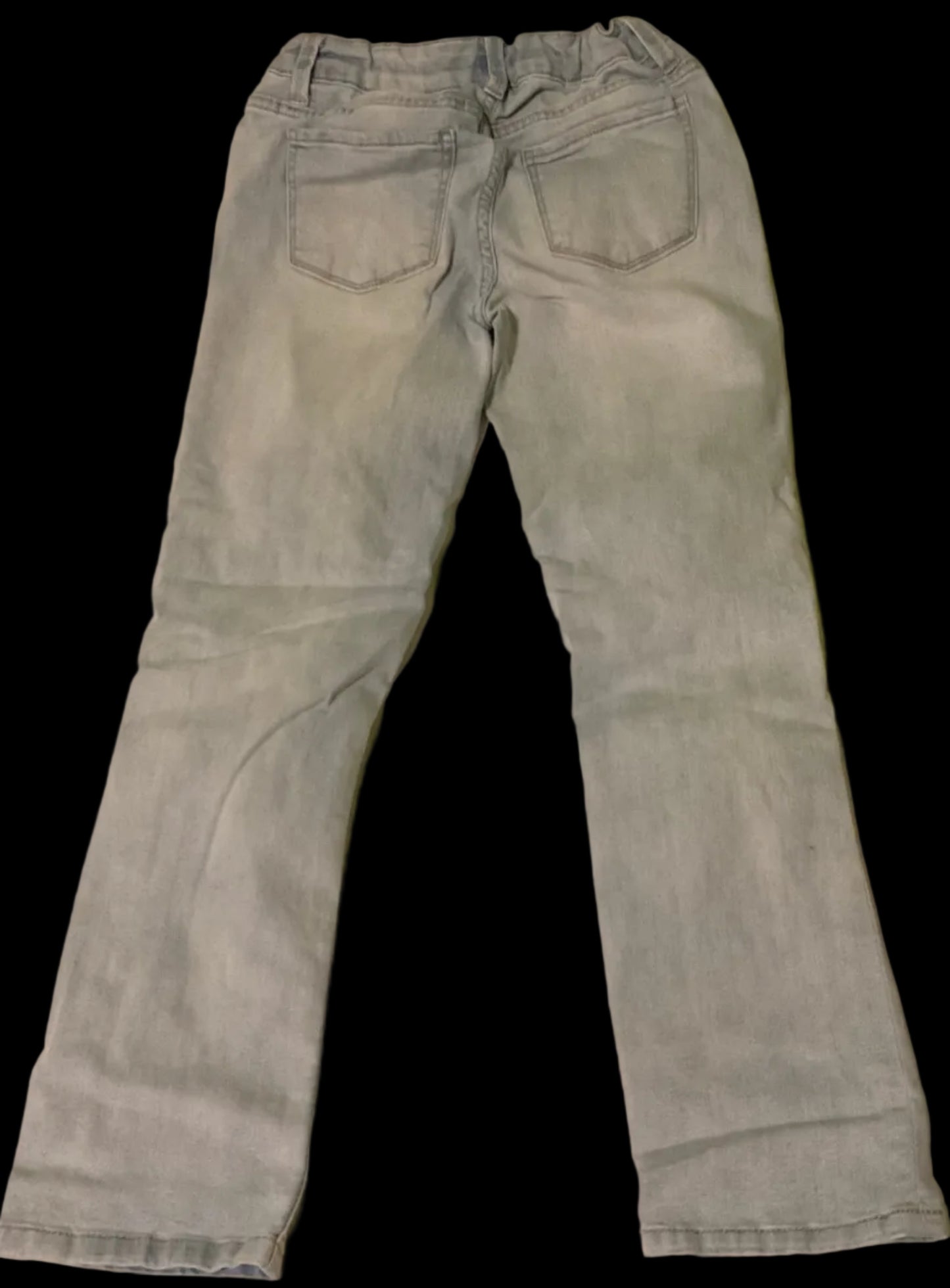 SO Girls Jeans Size 10 Light Wash Floral Lace Patch Distressed Knees