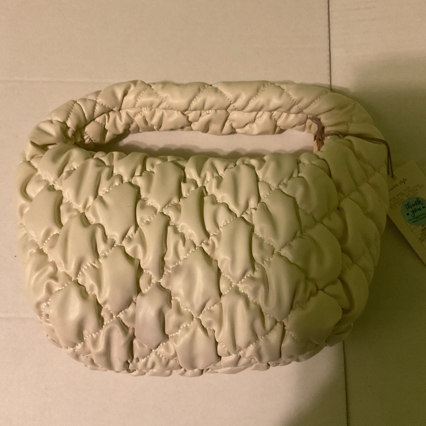 A New Day Quilted Cream Handbag – Women’s Shoulder Purse