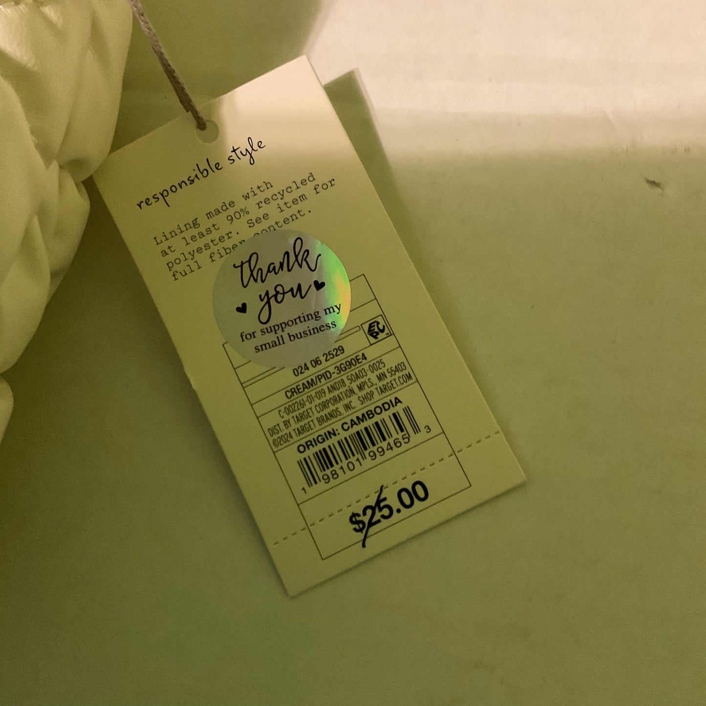 A New Day Quilted Cream Handbag – Women’s Shoulder Purse