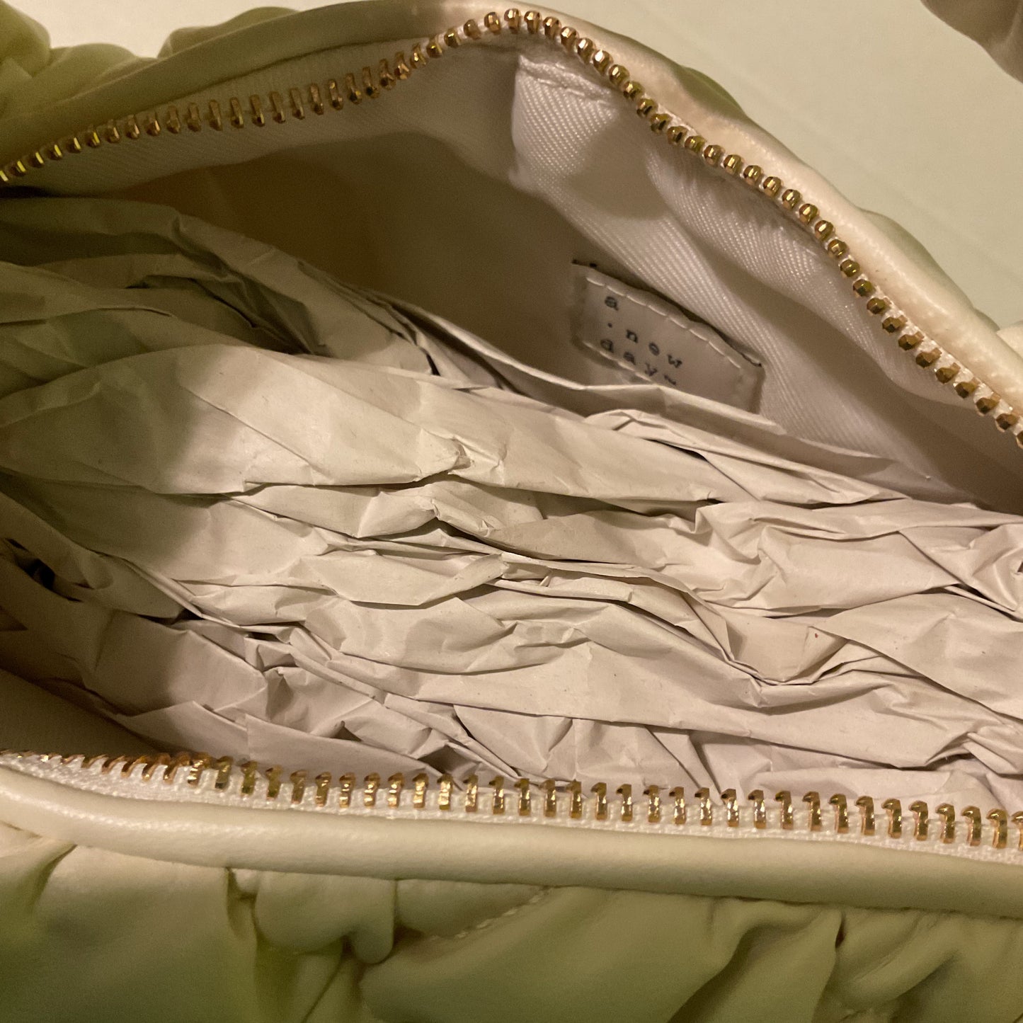 A New Day Quilted Cream Handbag – Women’s Shoulder Purse