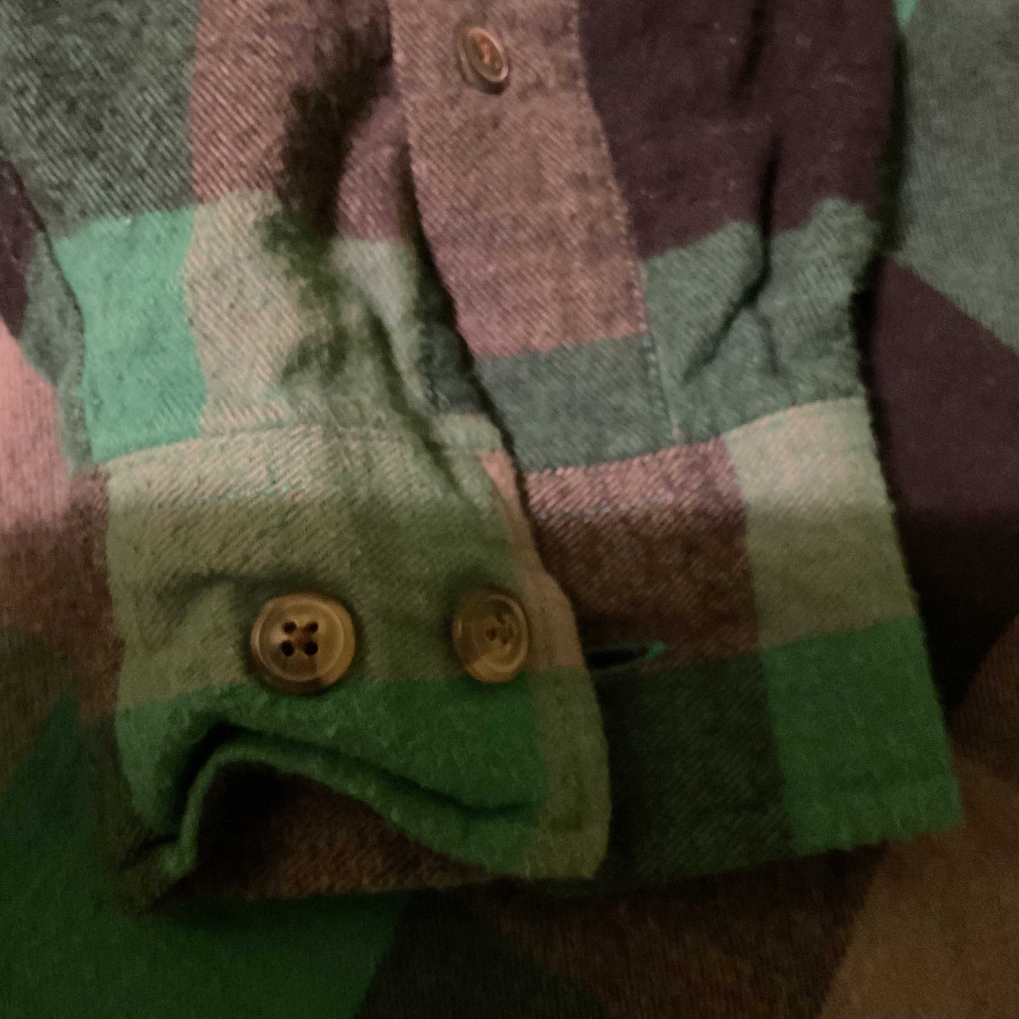 Blue Mountain 4X Flannel Shirt – Green/Black Plaid (100% Cotton)