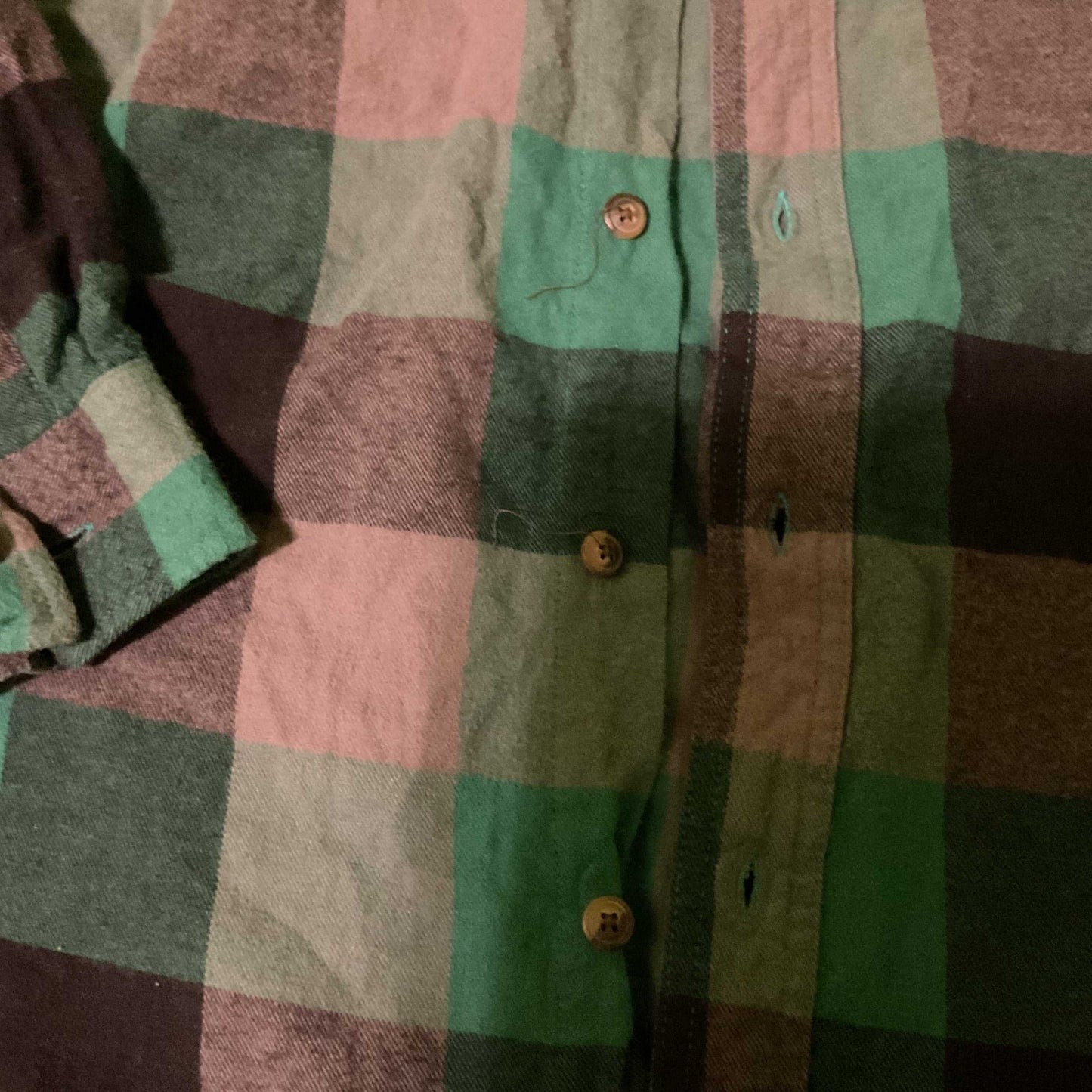 Blue Mountain 4X Flannel Shirt – Green/Black Plaid (100% Cotton)