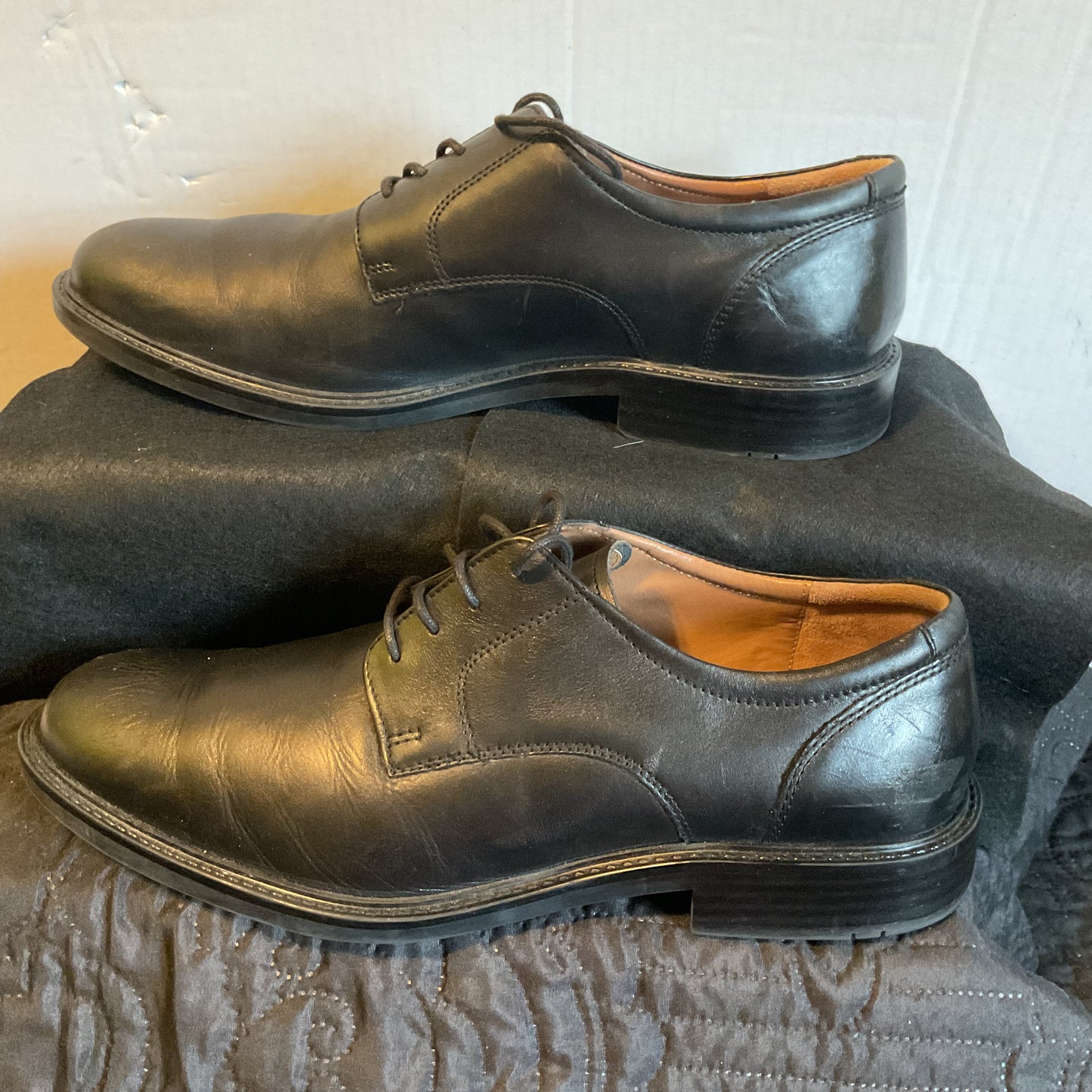 Johnston & Murphy Black Leather Dress Shoes Men’s Size 13M