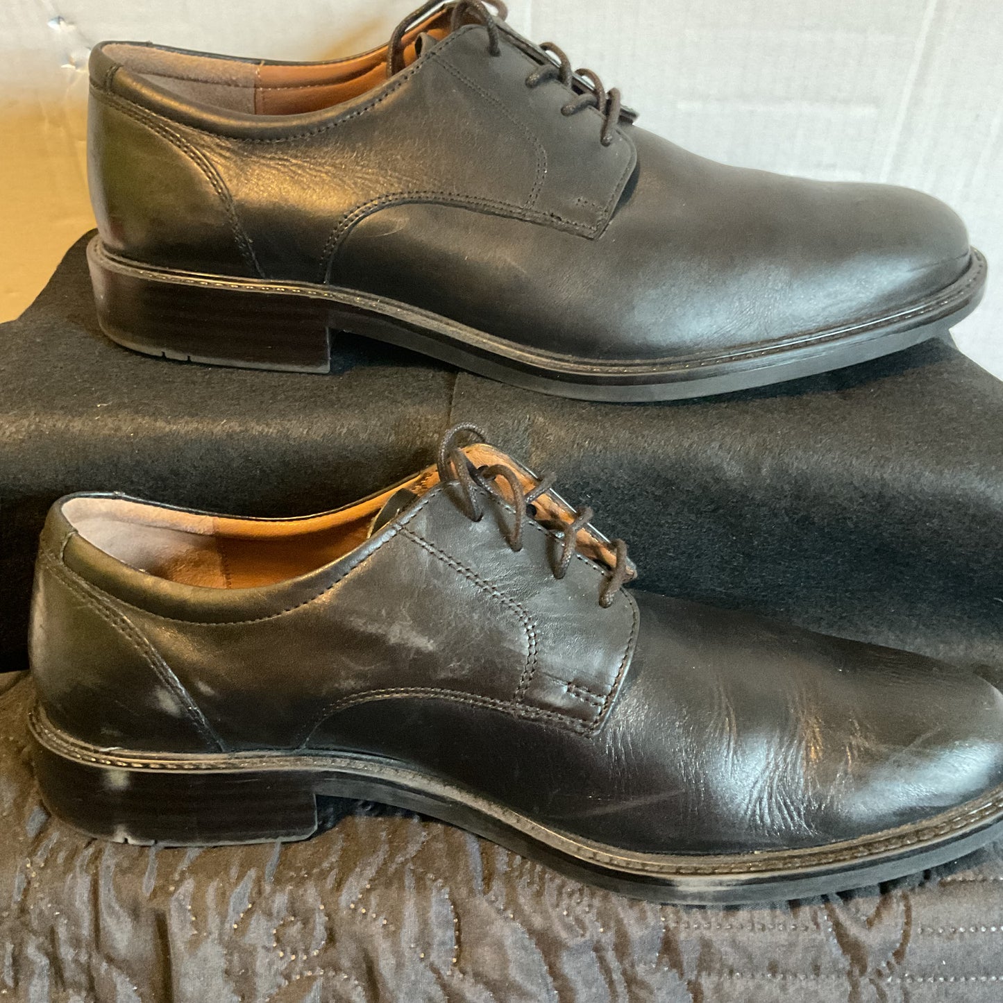 Johnston & Murphy Black Leather Dress Shoes Men’s Size 13M