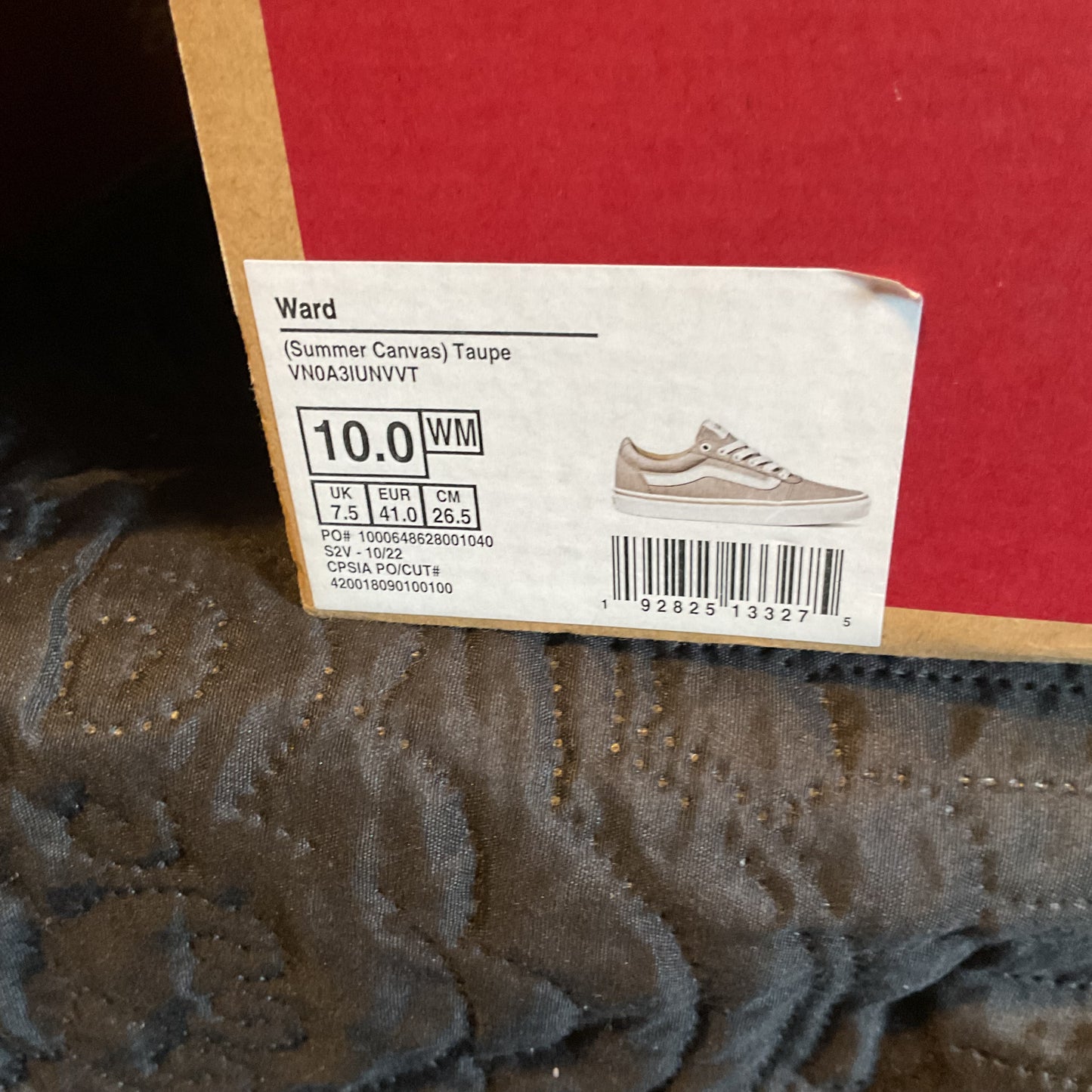 Vans Ward (Summer Canvas) Taupe Sneakers – Men’s 10.5 / Women’s 12