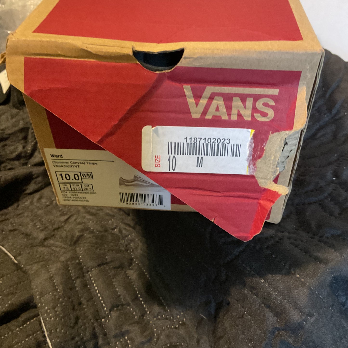 Vans Ward (Summer Canvas) Taupe Sneakers – Men’s 10.5 / Women’s 12