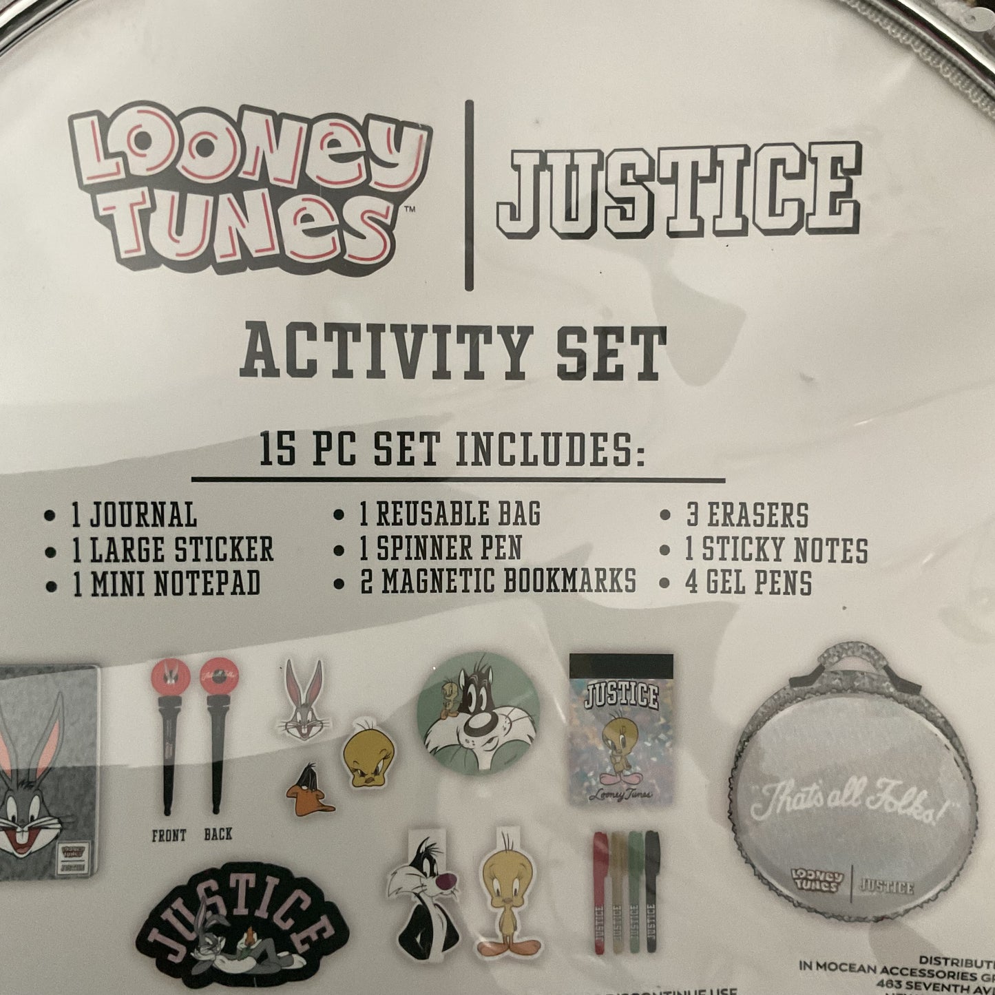 Looney Tunes × Justice Activity Bag Set - 15 Pieces