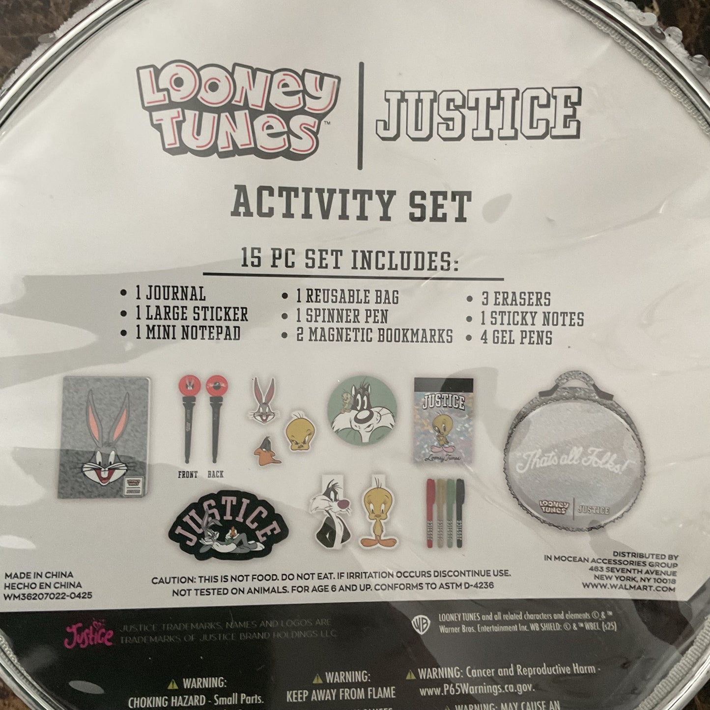 Looney Tunes × Justice Activity Bag Set - 15 Pieces