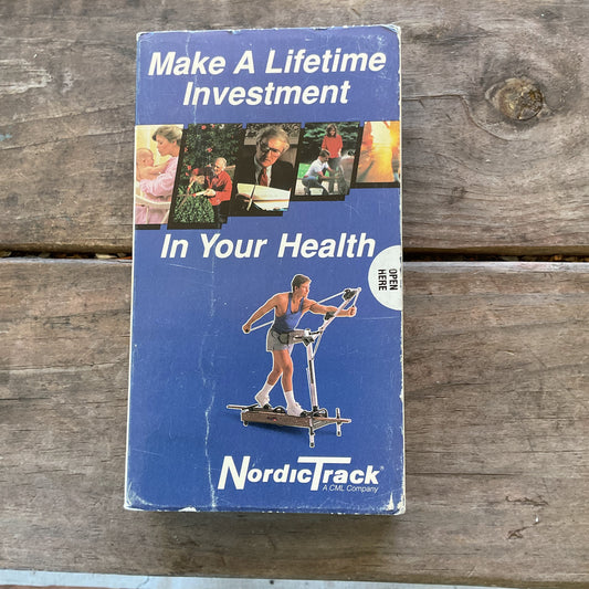 Vintage NordicTrack Marketing Kit - VHS & Original Promotional Brochure (1991)