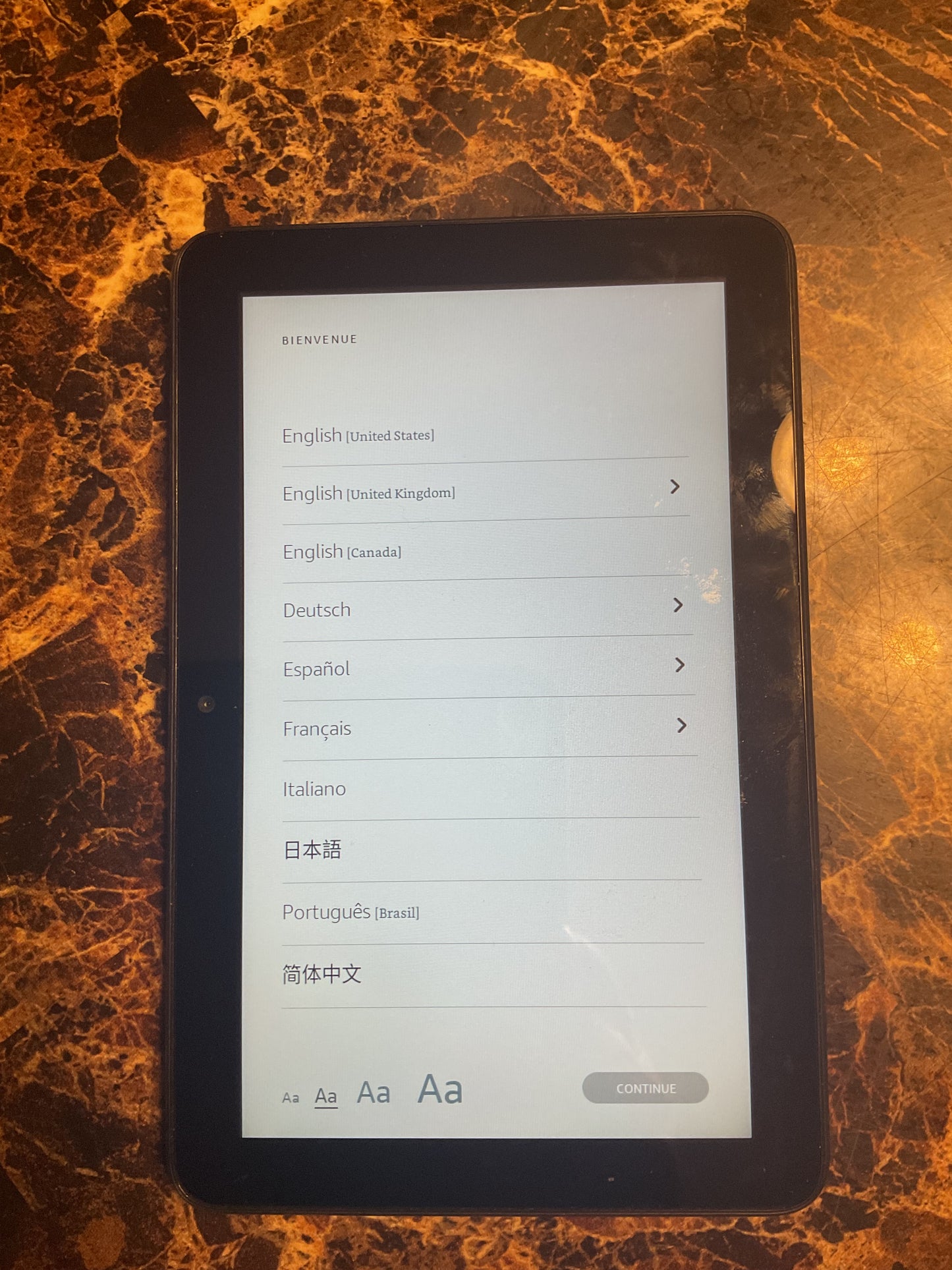 Amazon Fire 7 Kids Edition Tablet (9th Gen, 2019) 7" - Blue & Green Case - Reset