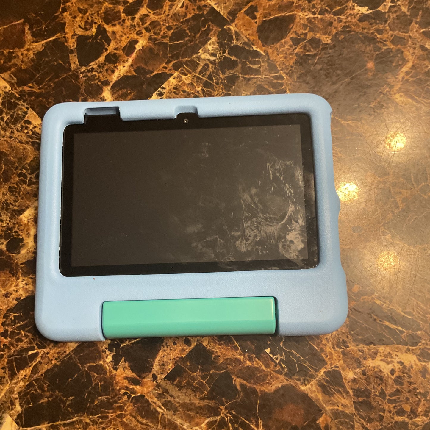 Amazon Fire 7 Kids Edition Tablet (9th Gen, 2019) 7" - Blue & Green Case - Reset