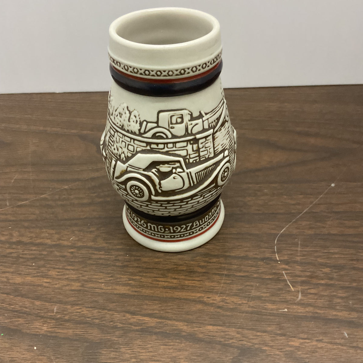 1982 Avon mini ceramic beer stein manufactured by Ceramarte in Brazil