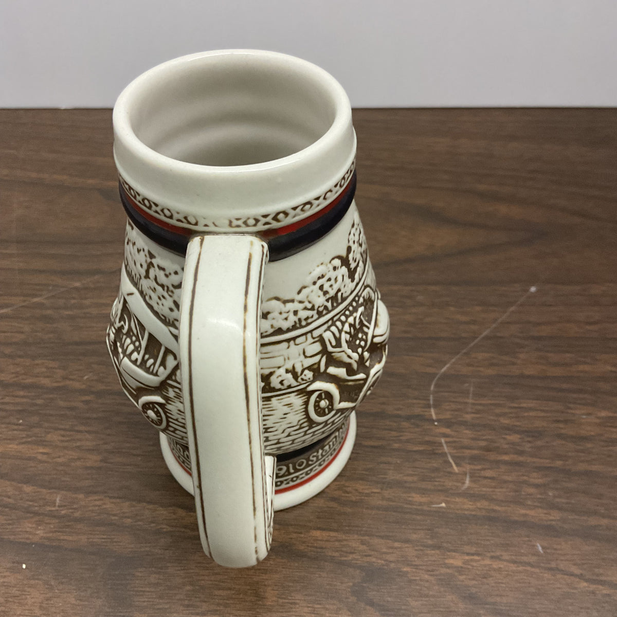 1982 Avon mini ceramic beer stein manufactured by Ceramarte in Brazil