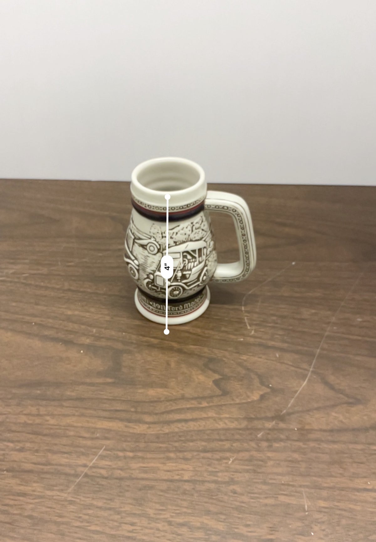 1982 Avon mini ceramic beer stein manufactured by Ceramarte in Brazil
