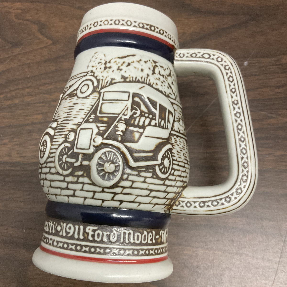 1982 Avon mini ceramic beer stein manufactured by Ceramarte in Brazil